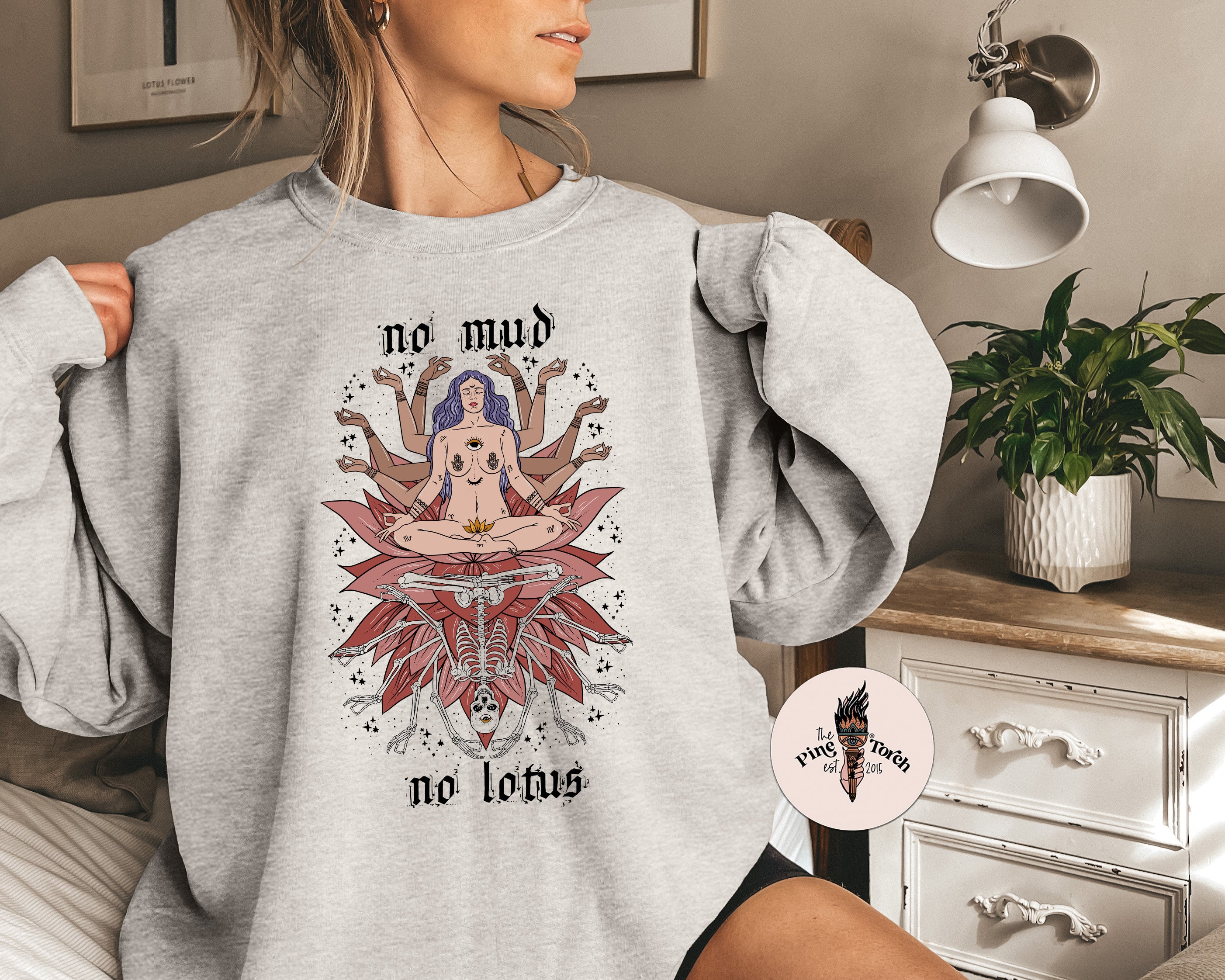 NO MUD NO LOTUS // UNISEX PULLOVER