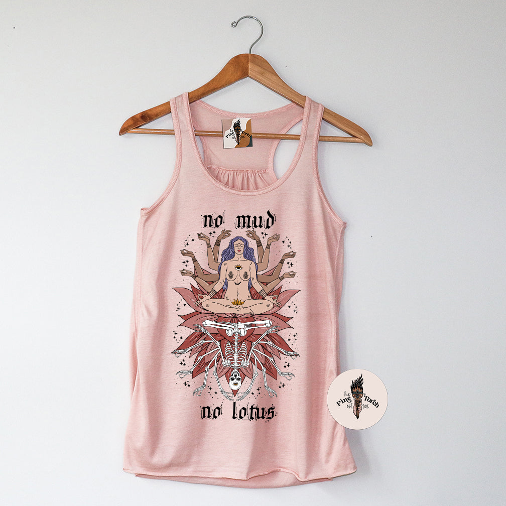 NO MUD NO LOTUS // FLOWY RACERBACK TANK