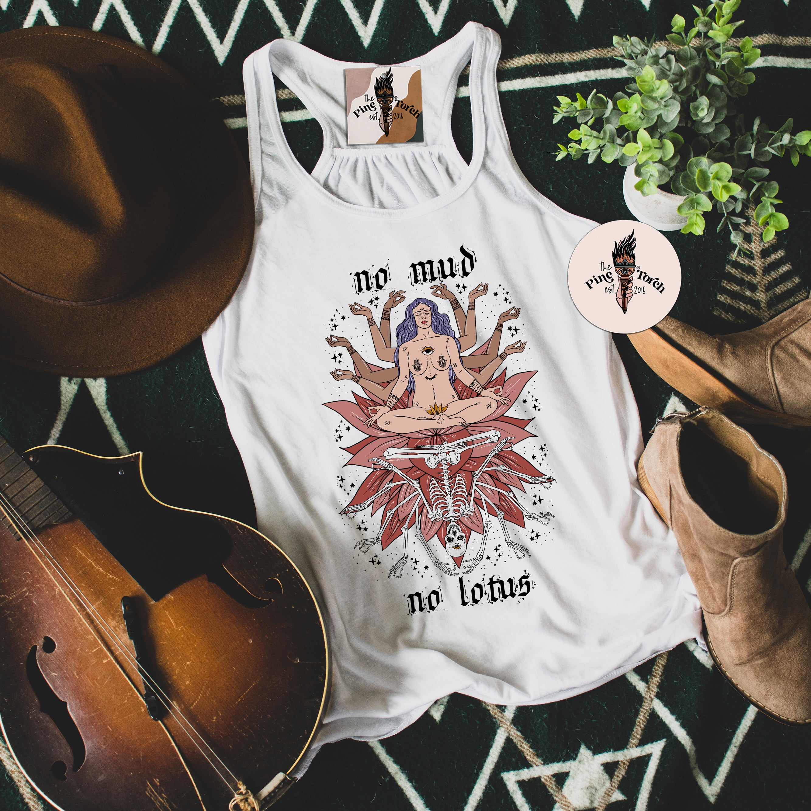 NO MUD NO LOTUS // FLOWY RACERBACK TANK