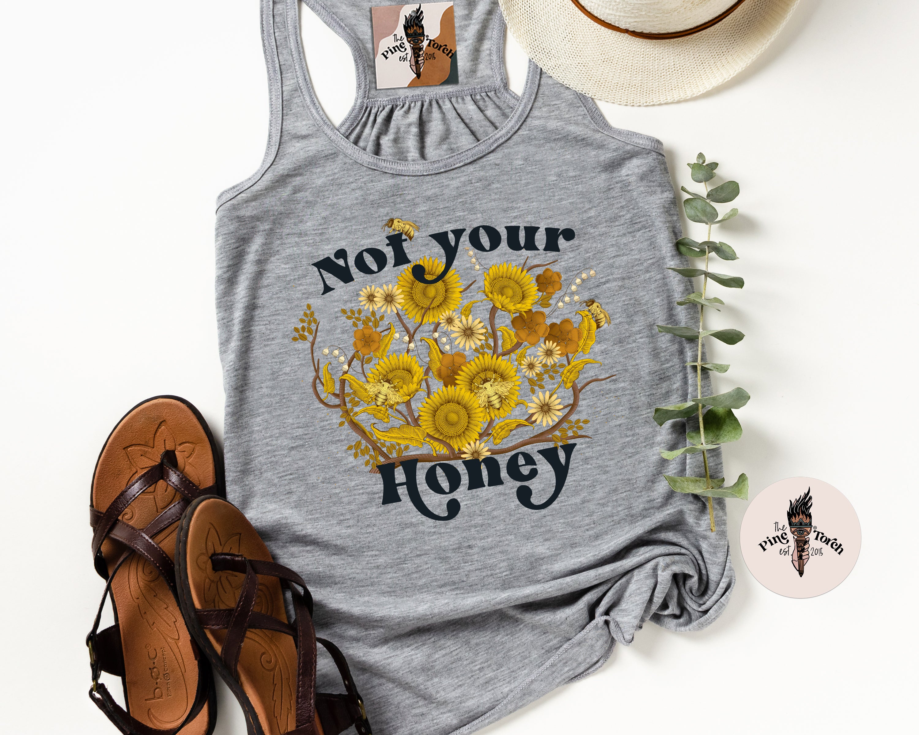 NOT YOUR HONEY // FLOWY RACERBACK TANK