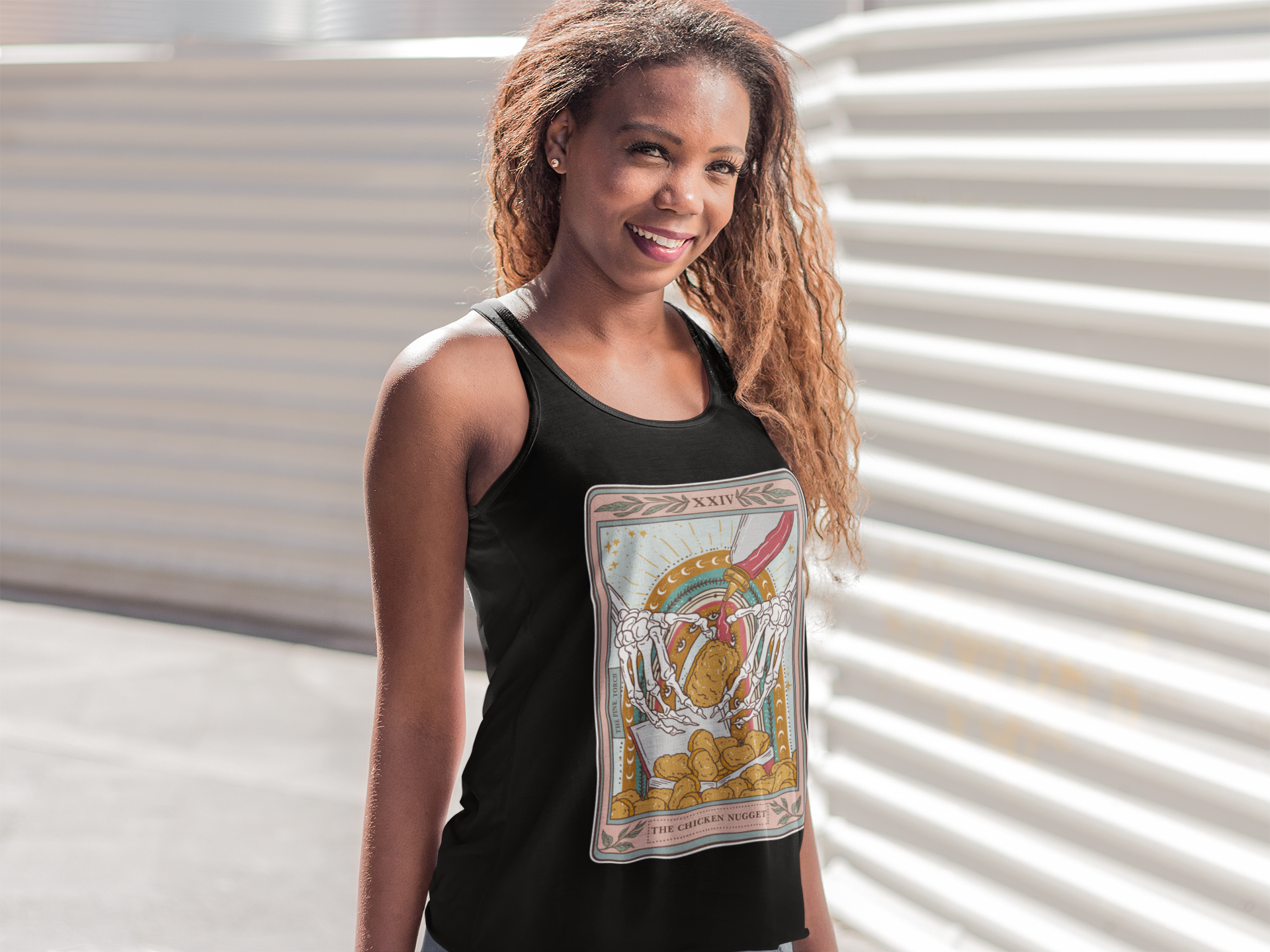 THE CHICKEN NUGGET // FLOWY RACERBACK TANK