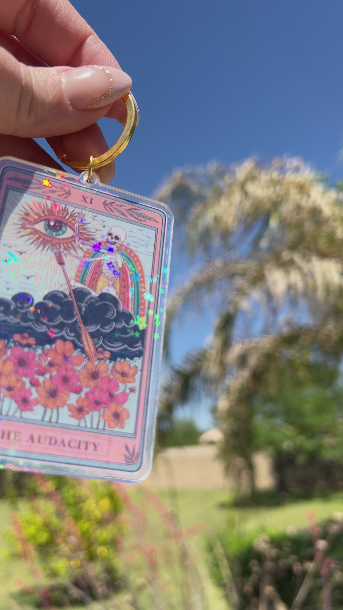 THE MOTHER « HOLOGRAPHIC KEYCHAIN » The Pine Torch