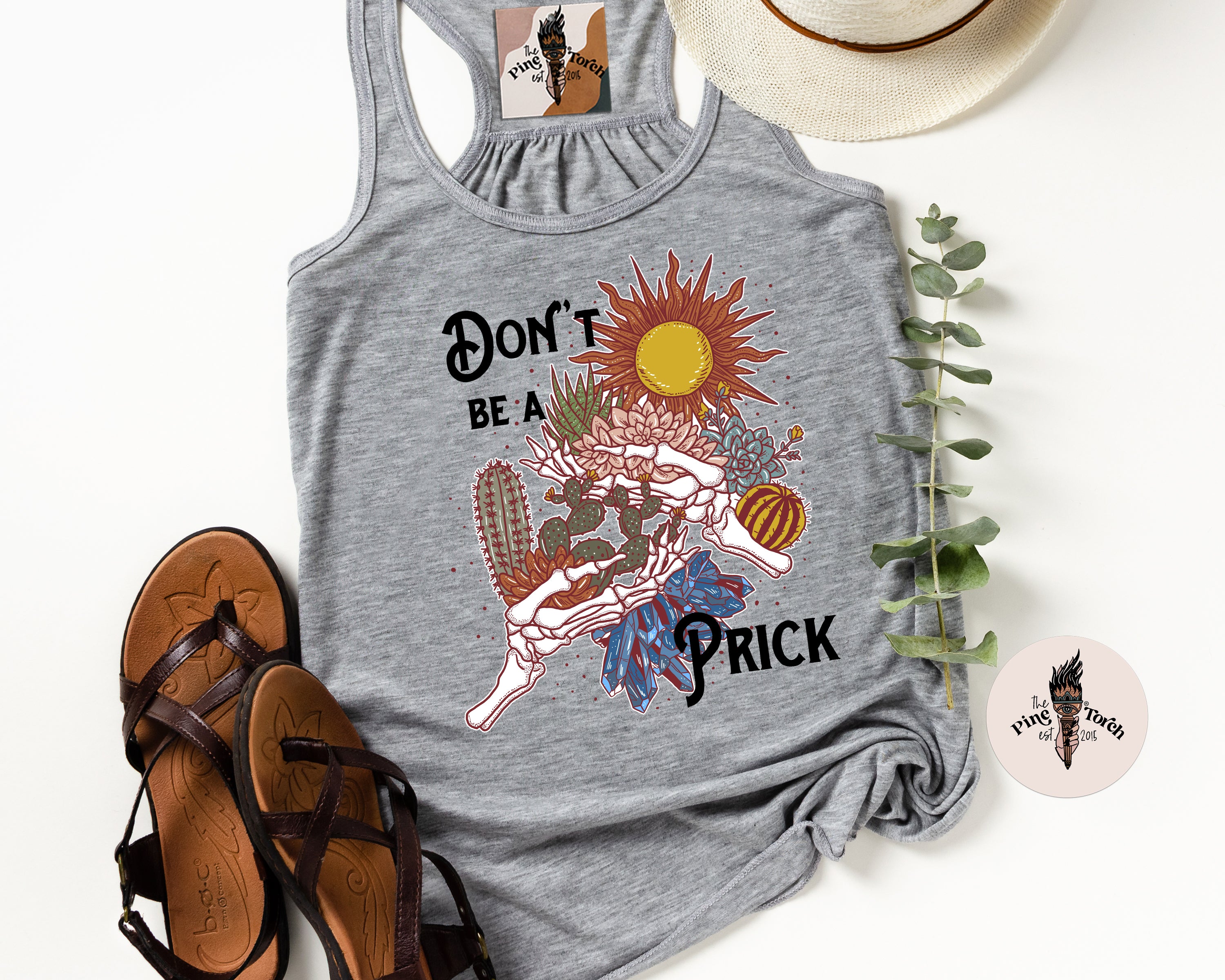 DON'T BE A PRICK // FLOWY RACERBACK TANK
