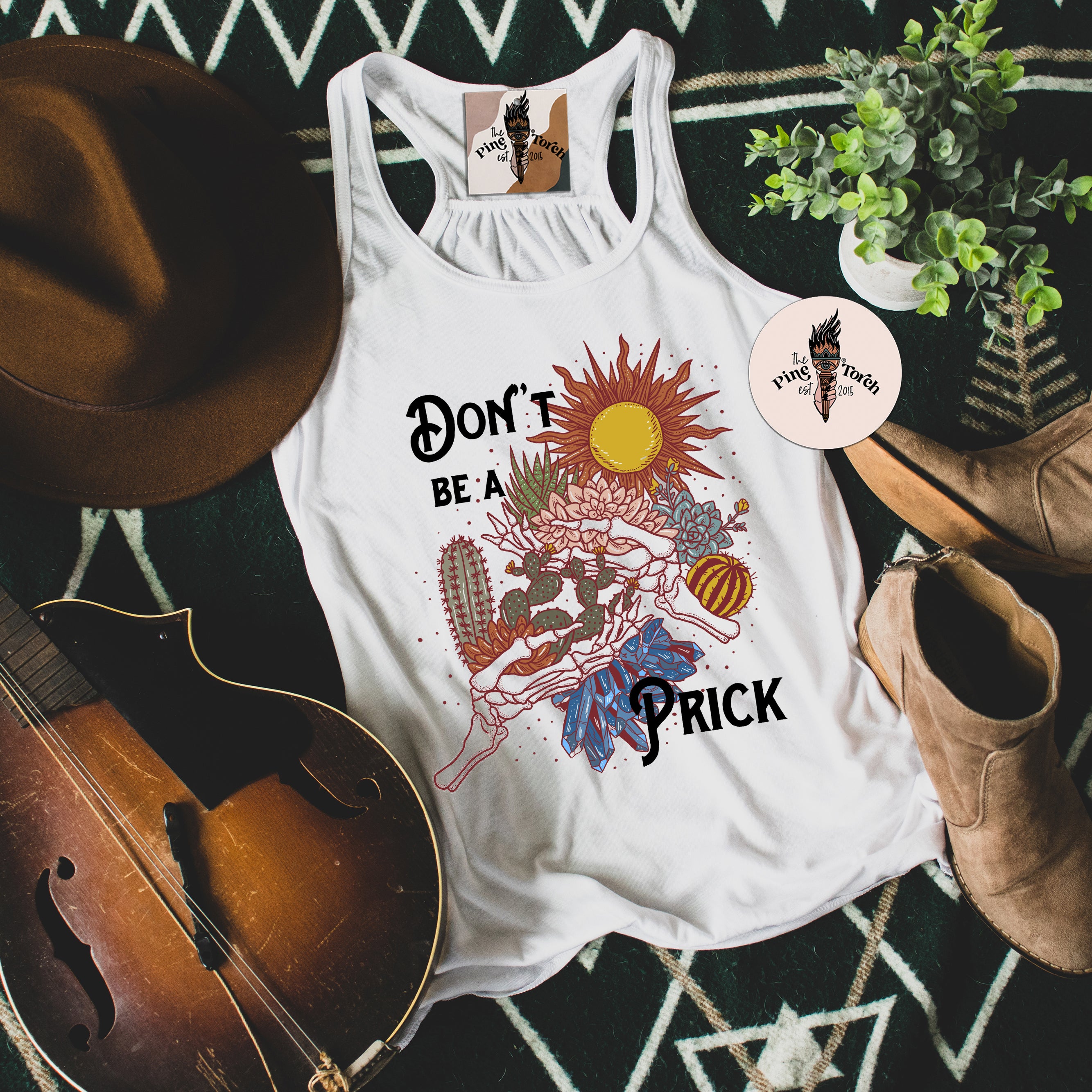 DON'T BE A PRICK // FLOWY RACERBACK TANK