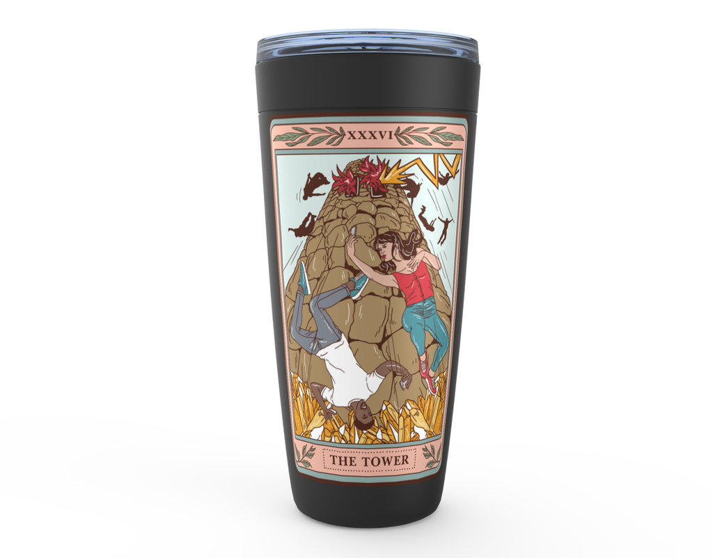 SAMPLE SALE: THE TOWER // TUMBLER (black)