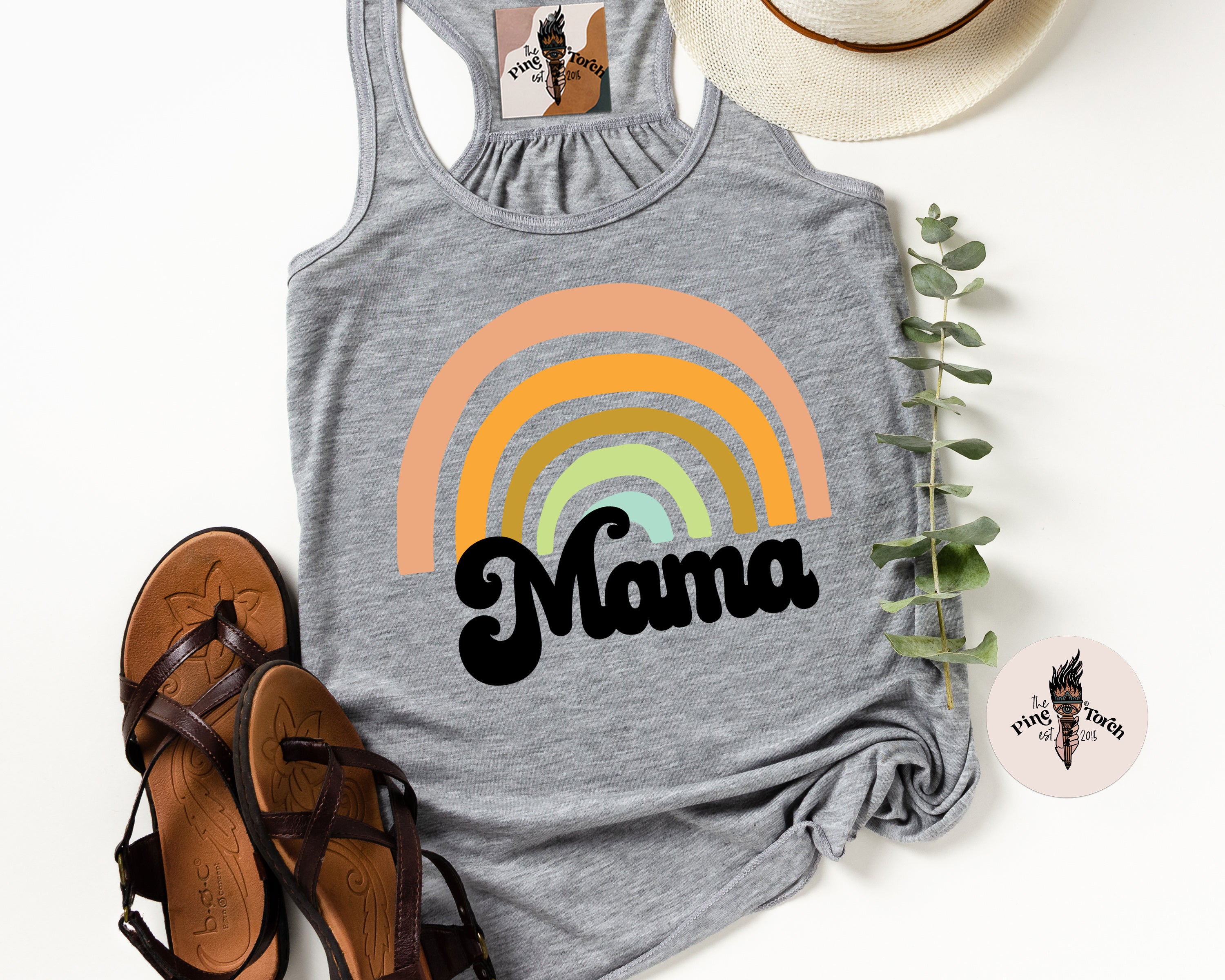 RAINBOW MAMA // FLOWY RACERBACK TANK