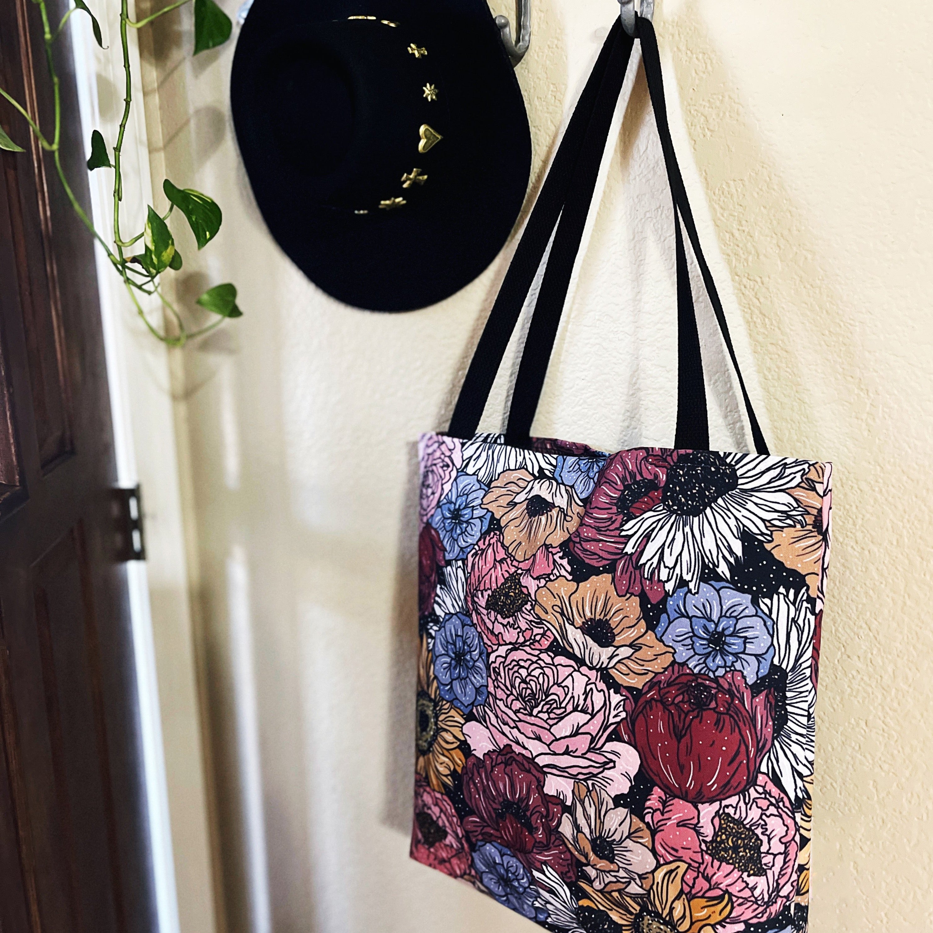 RETRO FLORAL // TOTE BAG (3 SIZES)