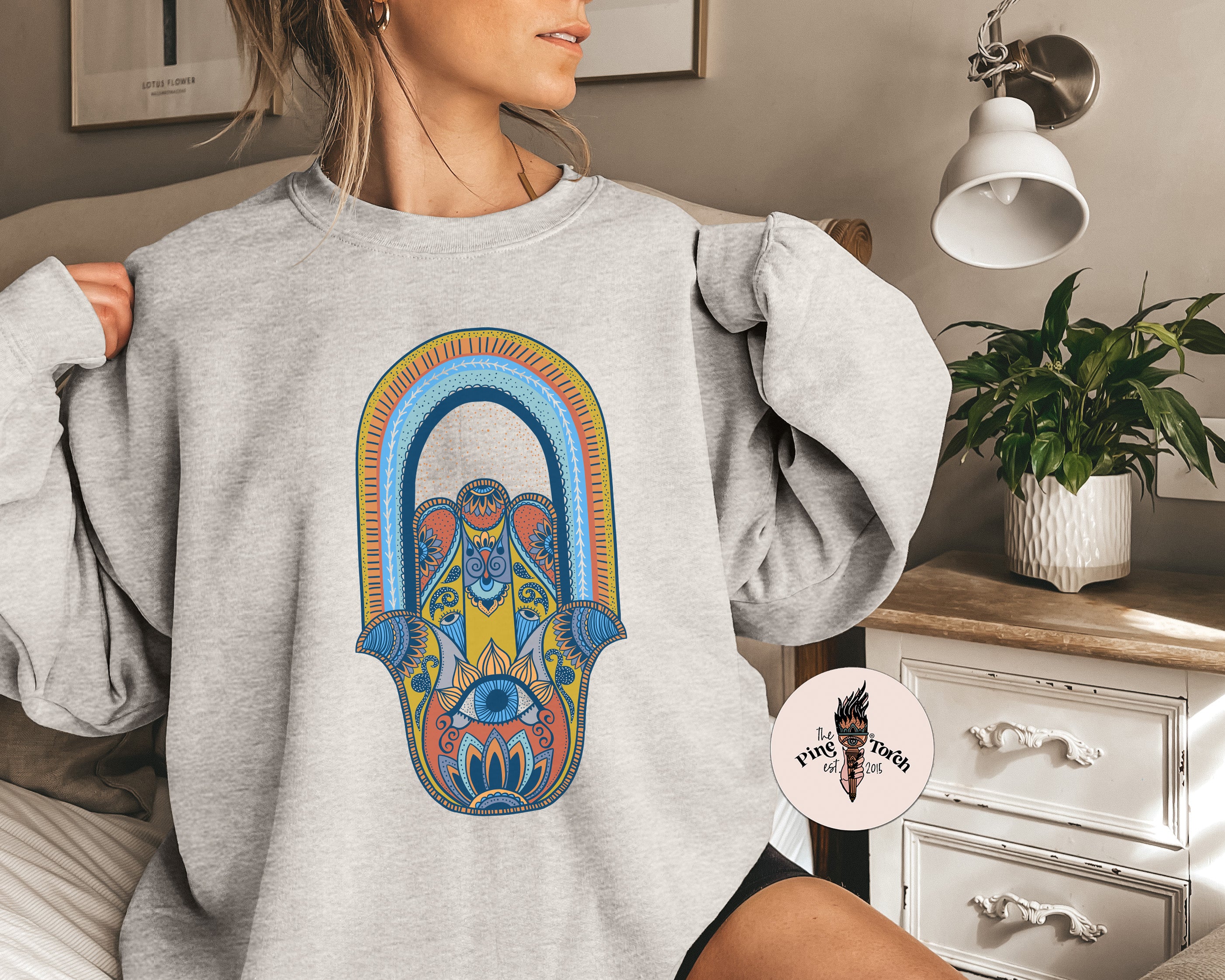 RETRO HAMSA // UNISEX PULLOVER