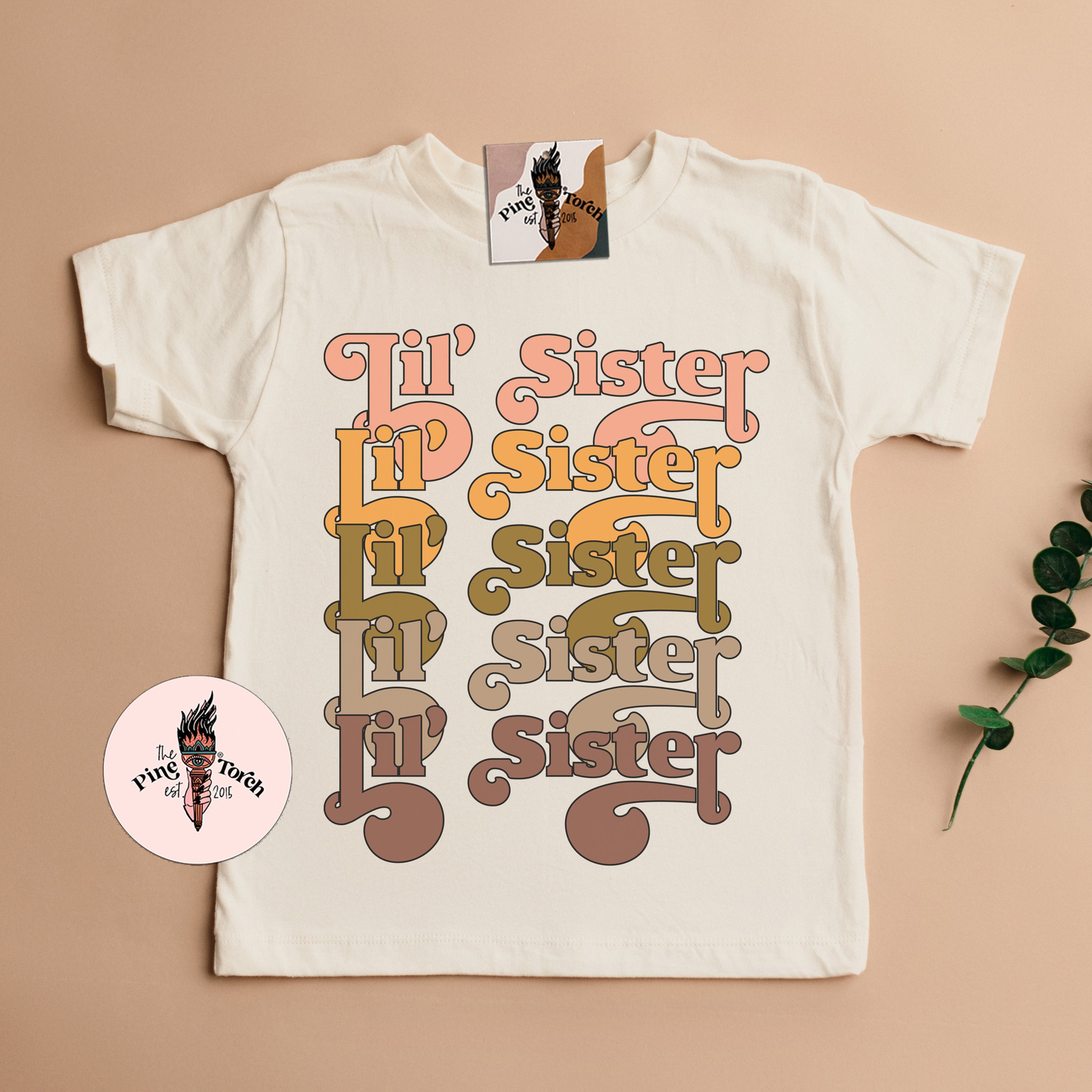 « LITTLE SISTER RETRO REPLAY » KID'S TEE