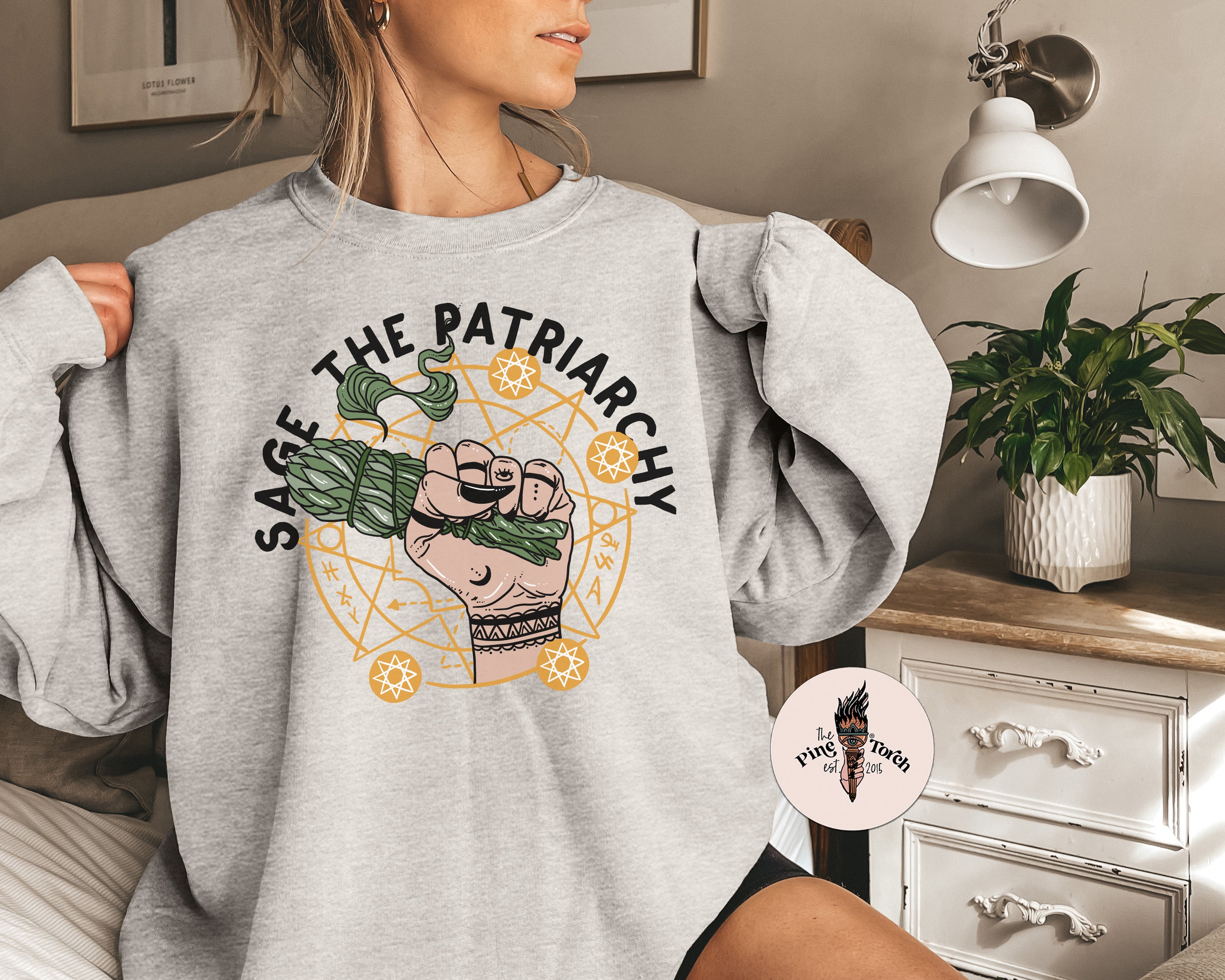 SAGE THE PATRIARCHY // UNISEX PULLOVER