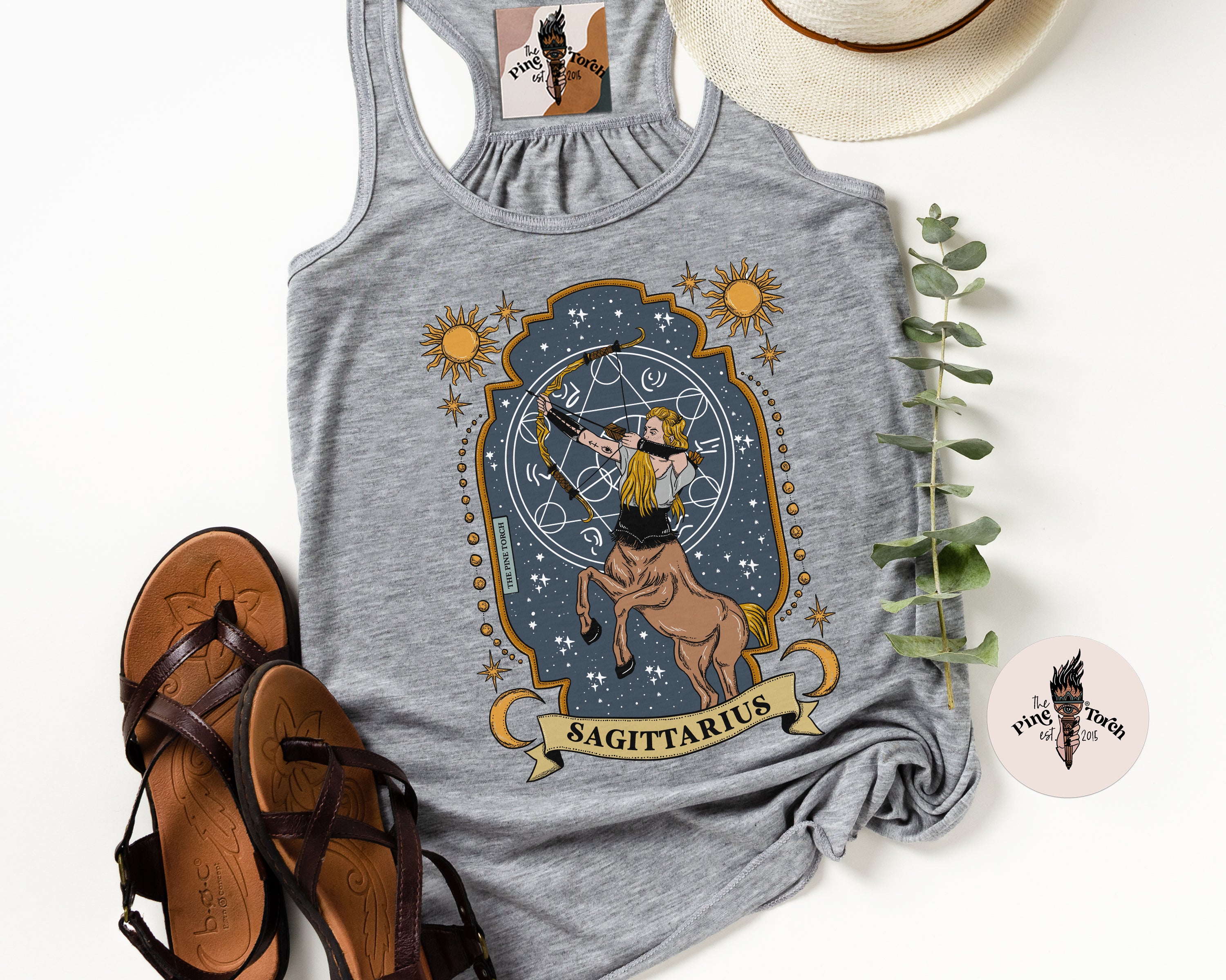 SAGITTARIUS // FLOWY RACERBACK TANK
