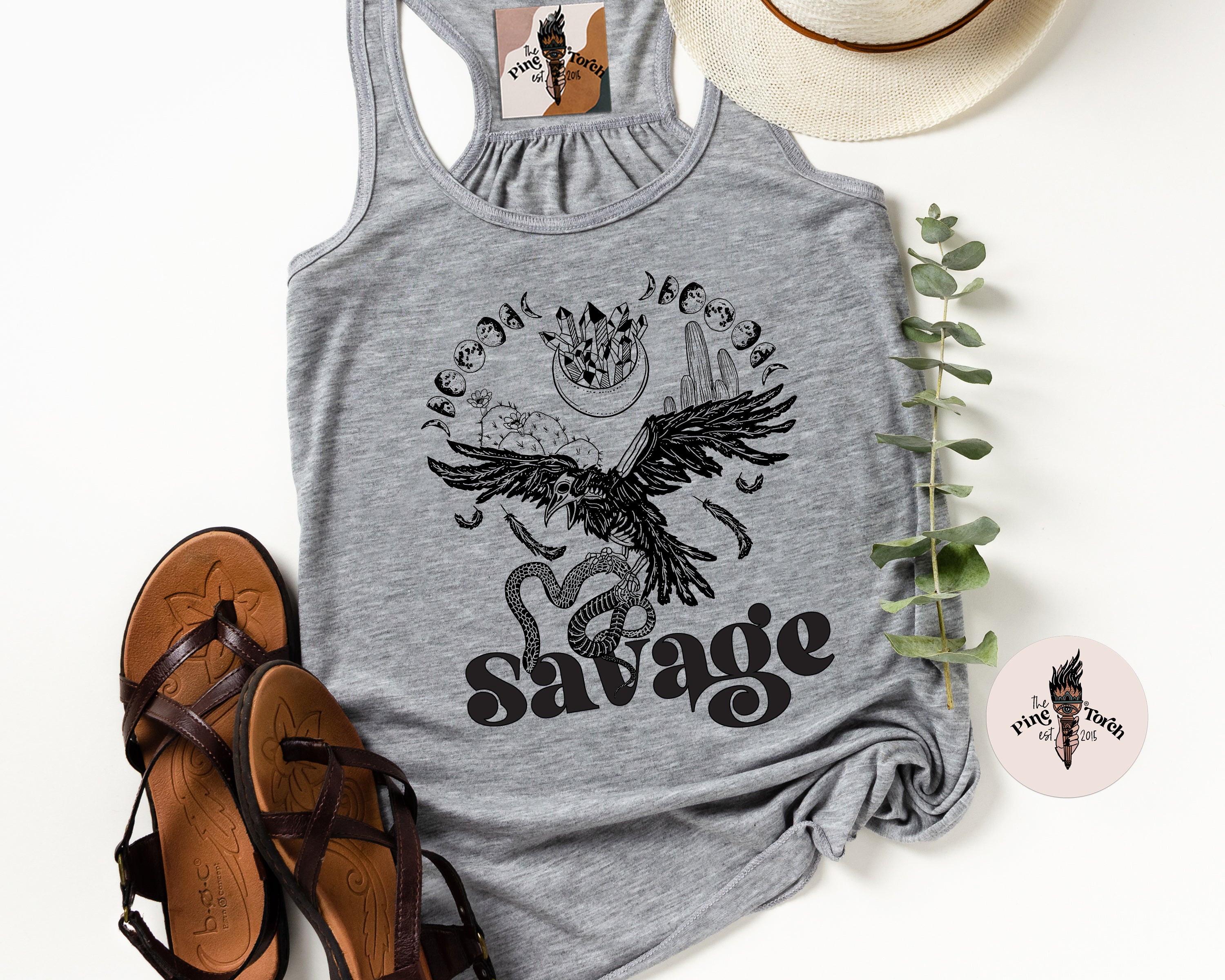SAVAGE // FLOWY RACERBACK TANK