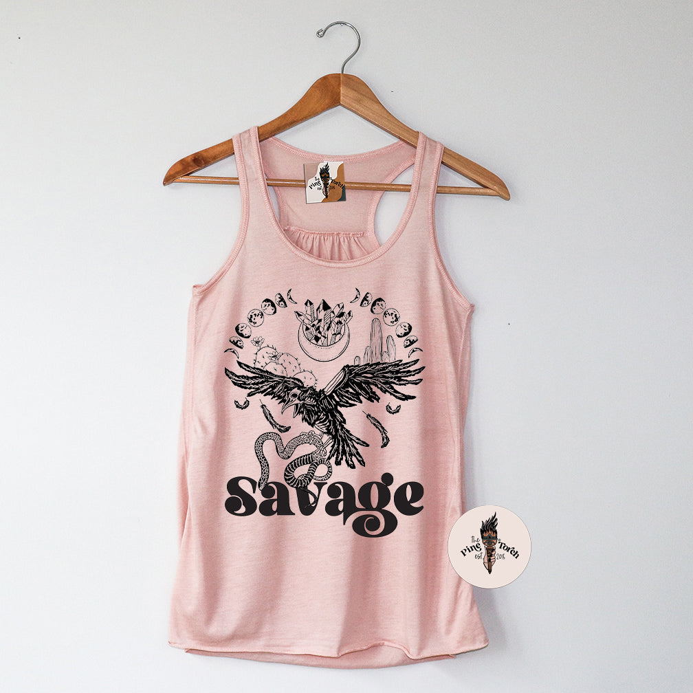 SAVAGE // FLOWY RACERBACK TANK