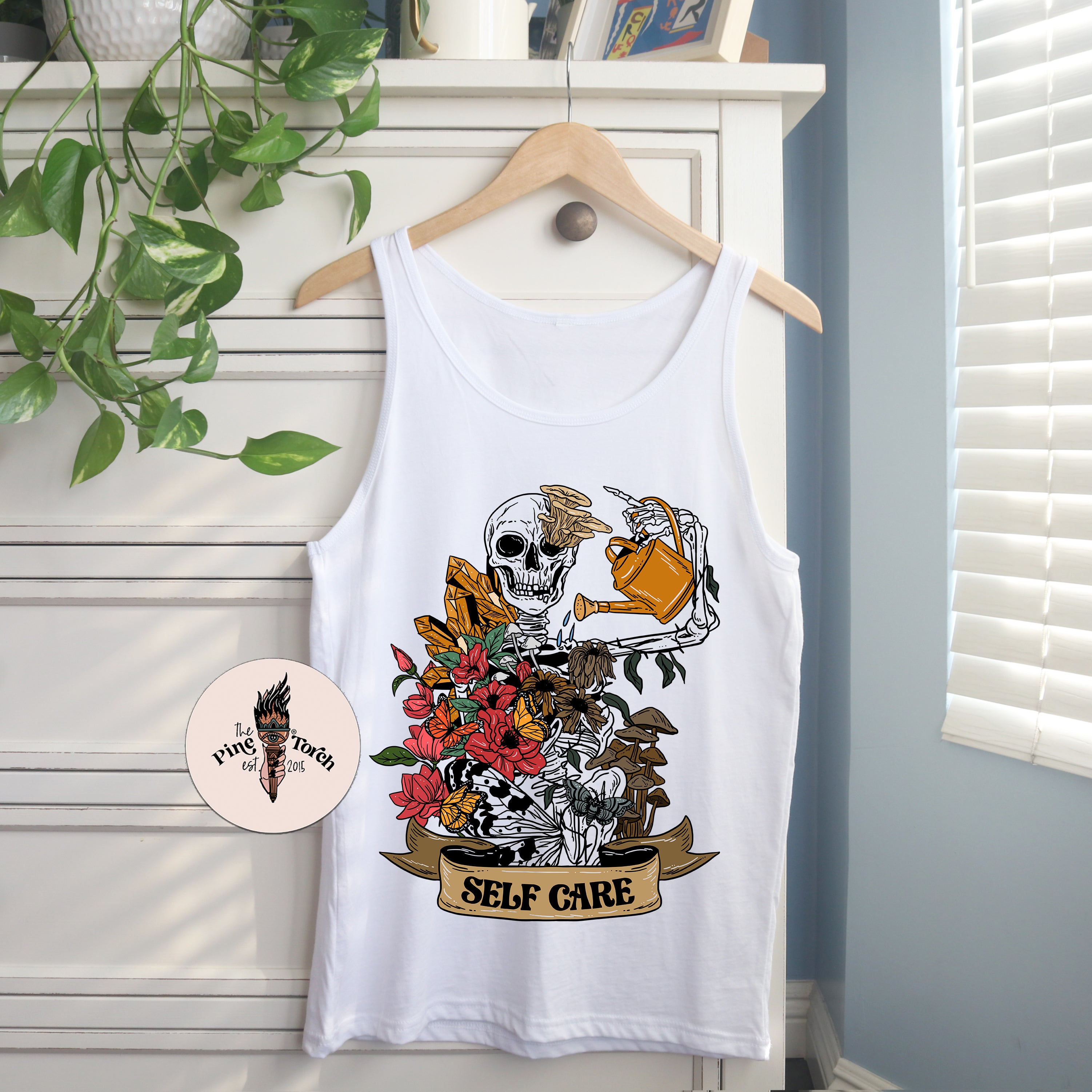 « SELF CARE SKELETON » UNISEX TANK