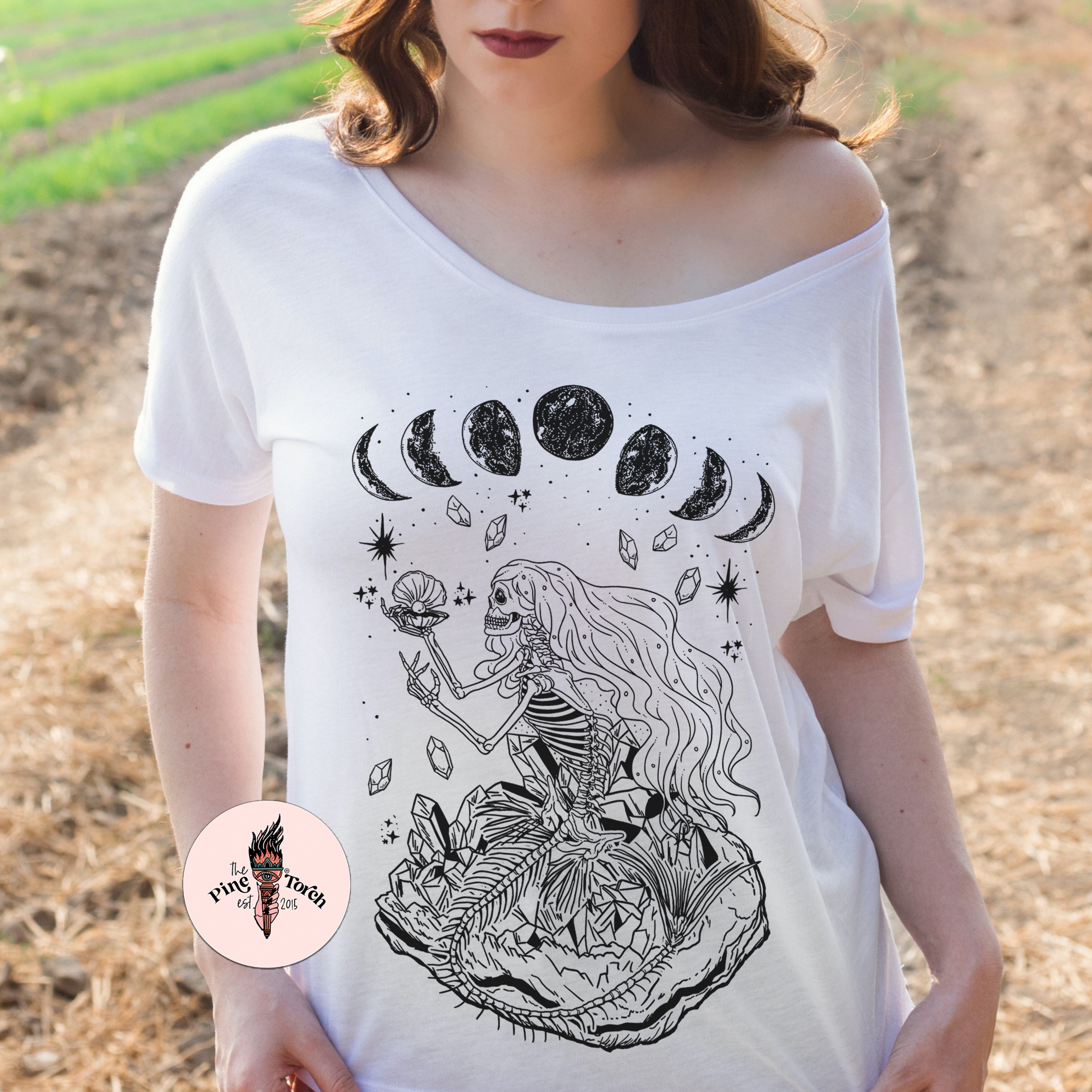 « SKELETON MERMAID » WOMEN'S SLOUCHY TEE