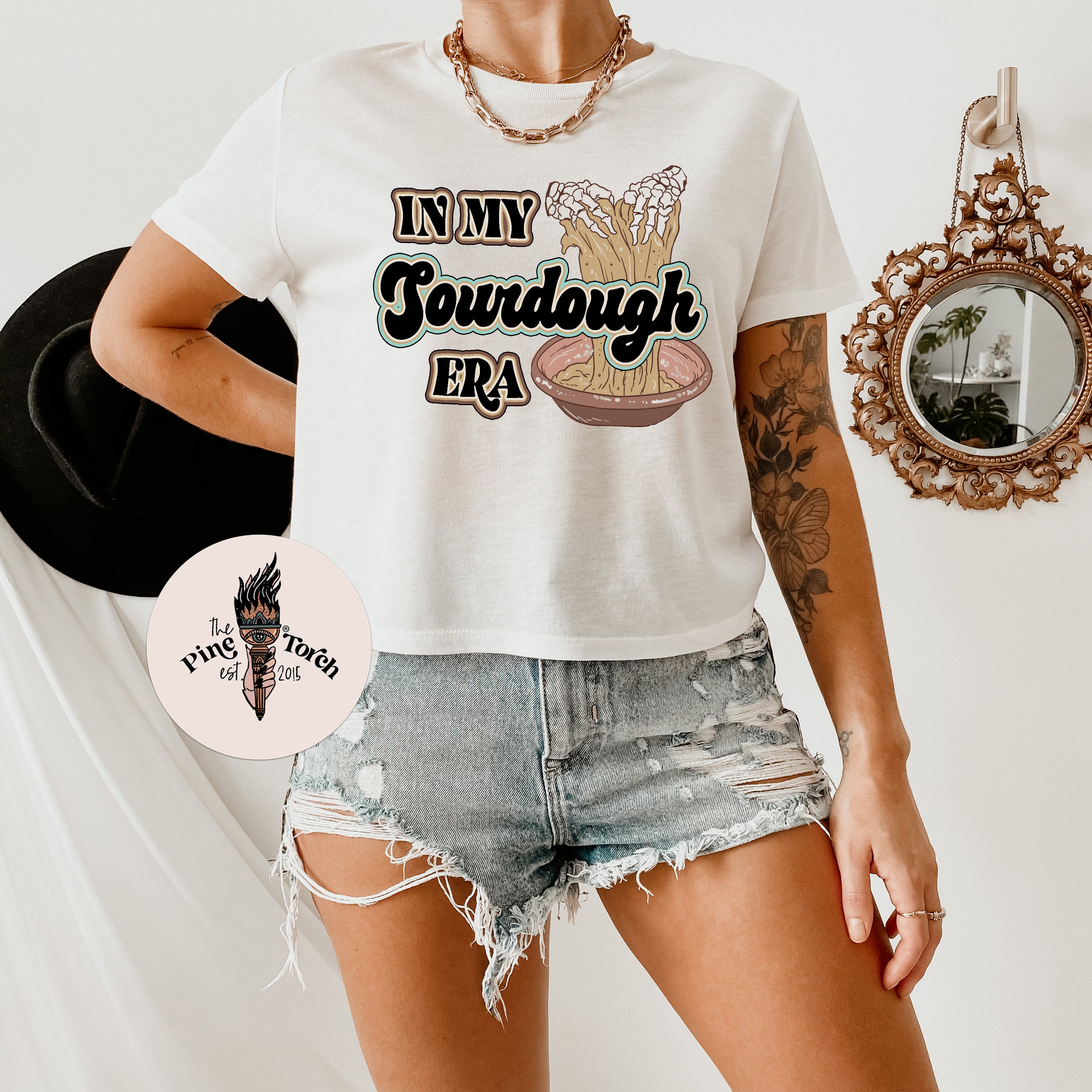 « IN MY SOURDOUGH ERA » CROP TEE