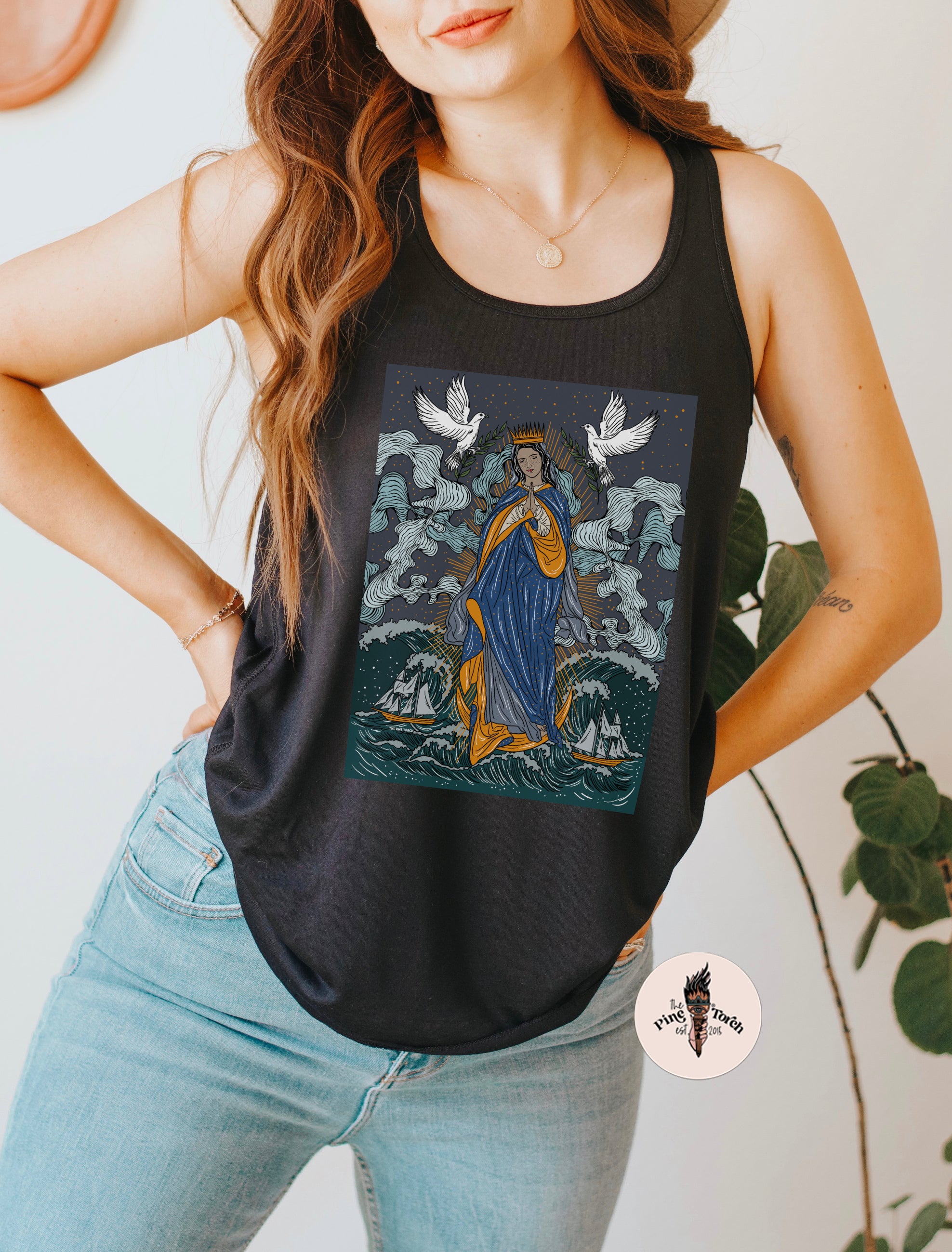 MARY STAR OF THE SEA // FLOWY RACERBACK TANK