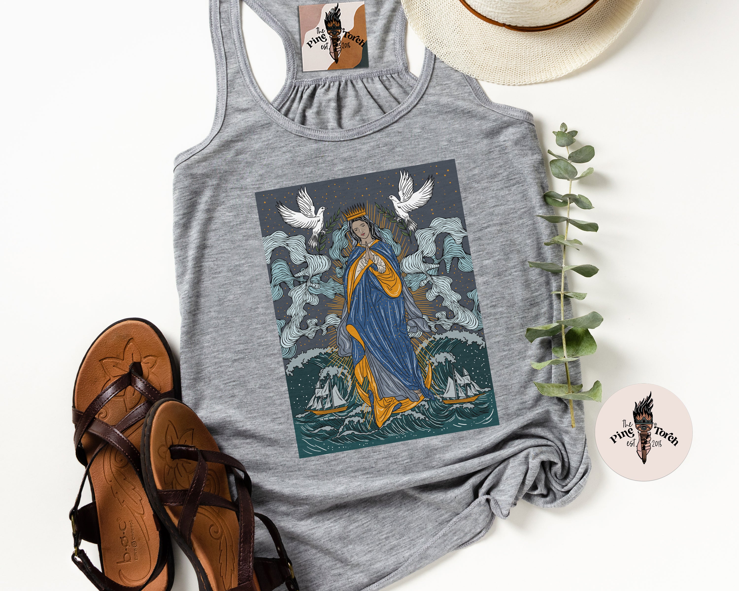 MARY STAR OF THE SEA // FLOWY RACERBACK TANK