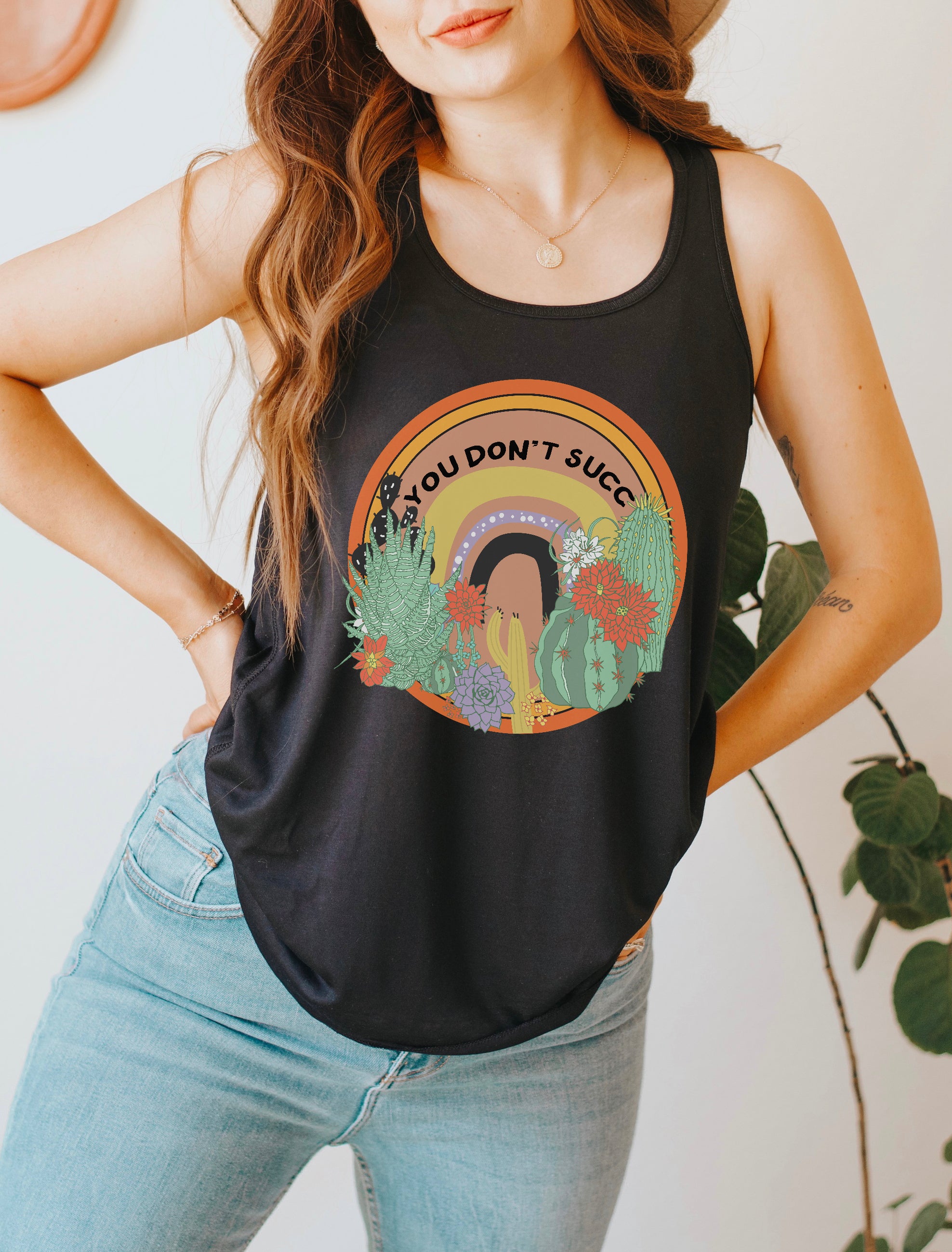 YOU DON'T SUCC // FLOWY RACERBACK TANK