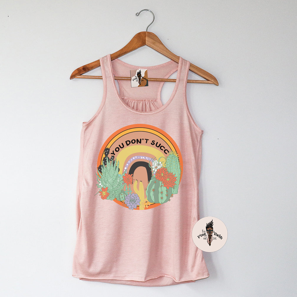 YOU DON'T SUCC // FLOWY RACERBACK TANK