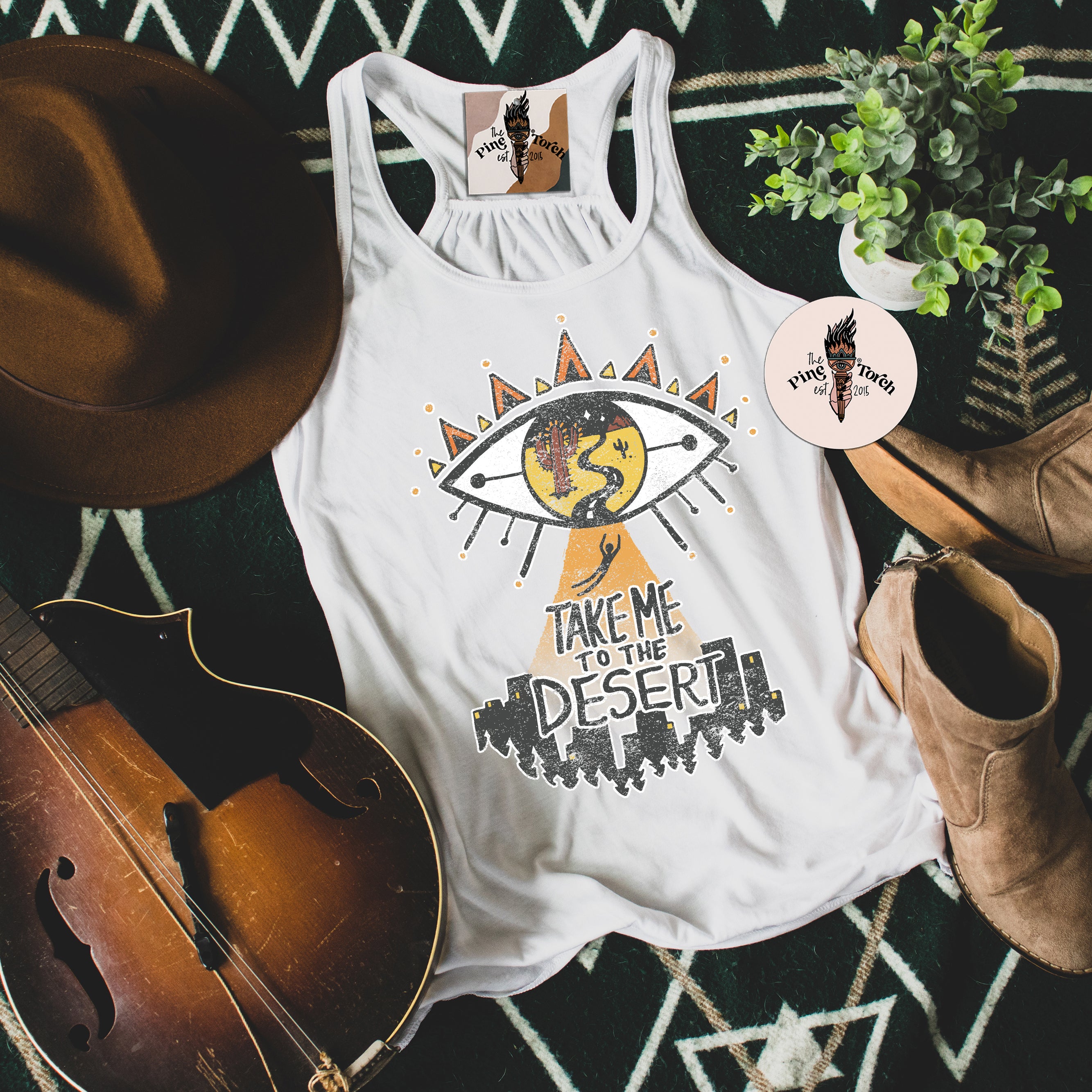 TAKE ME TO THE DESERT // FLOWY RACERBACK TANK