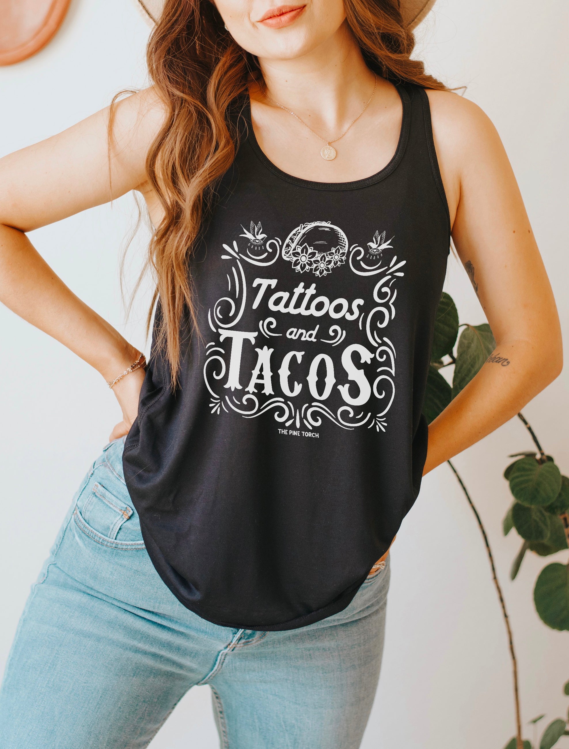 TATTOOS AND TACOS // FLOWY RACERBACK TANK