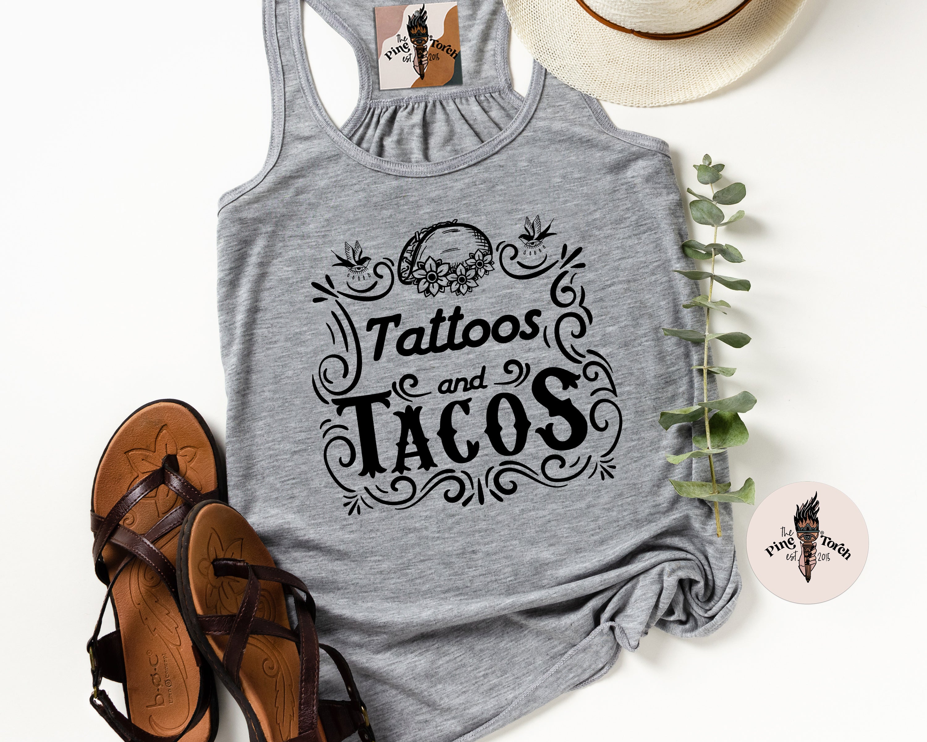 TATTOOS AND TACOS // FLOWY RACERBACK TANK