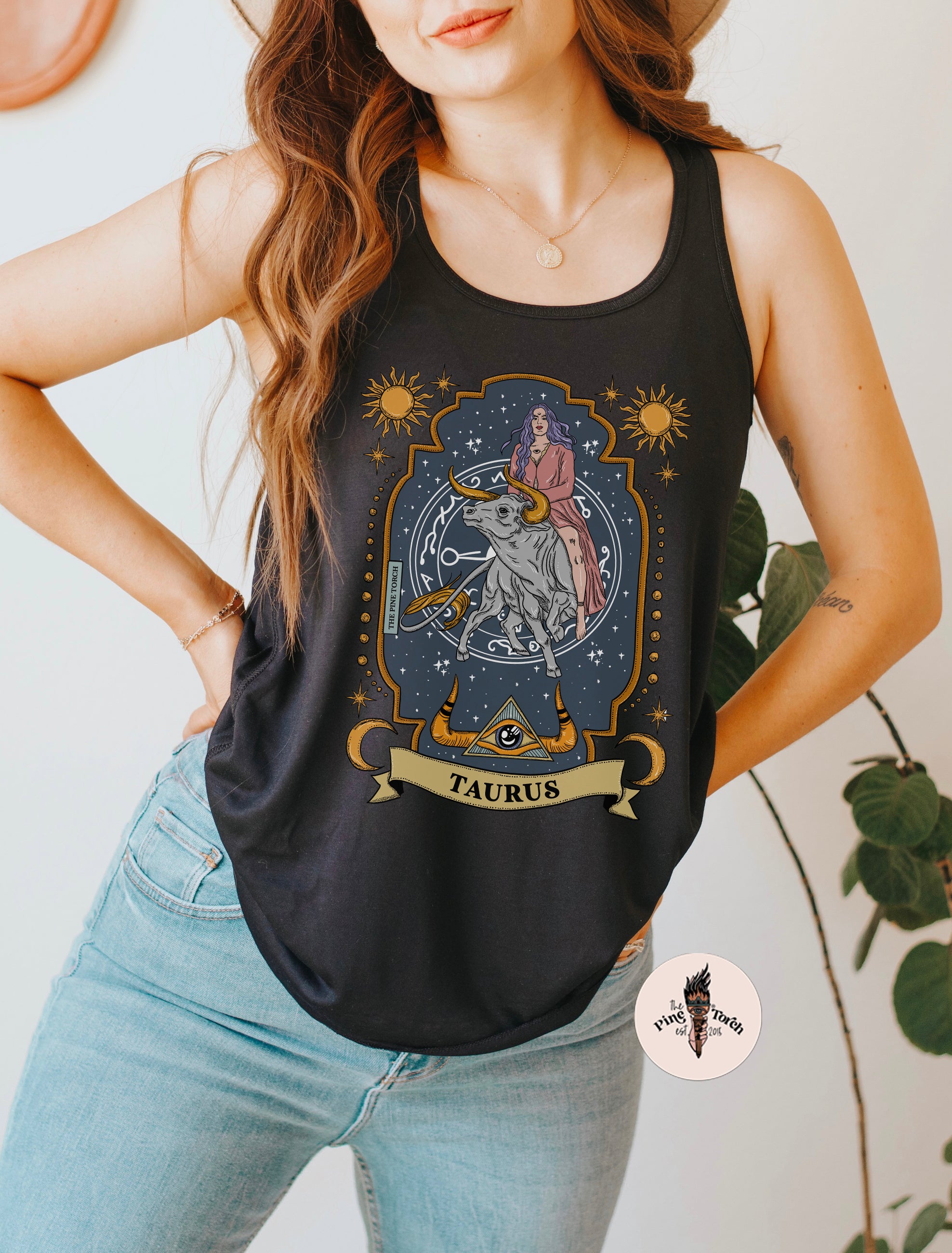 TAURUS // FLOWY RACERBACK TANK