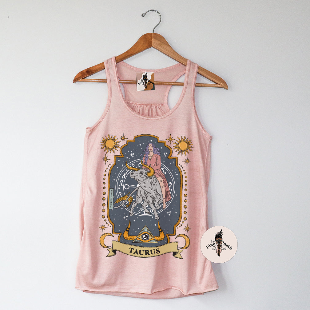 TAURUS // FLOWY RACERBACK TANK