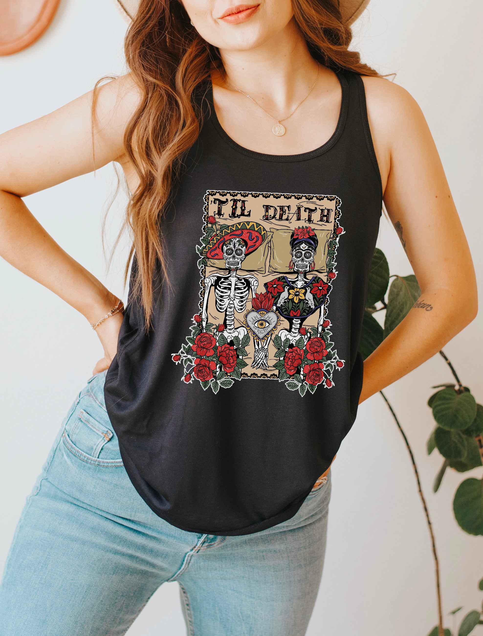 'TIL DEATH // FLOWY RACERBACK TANK