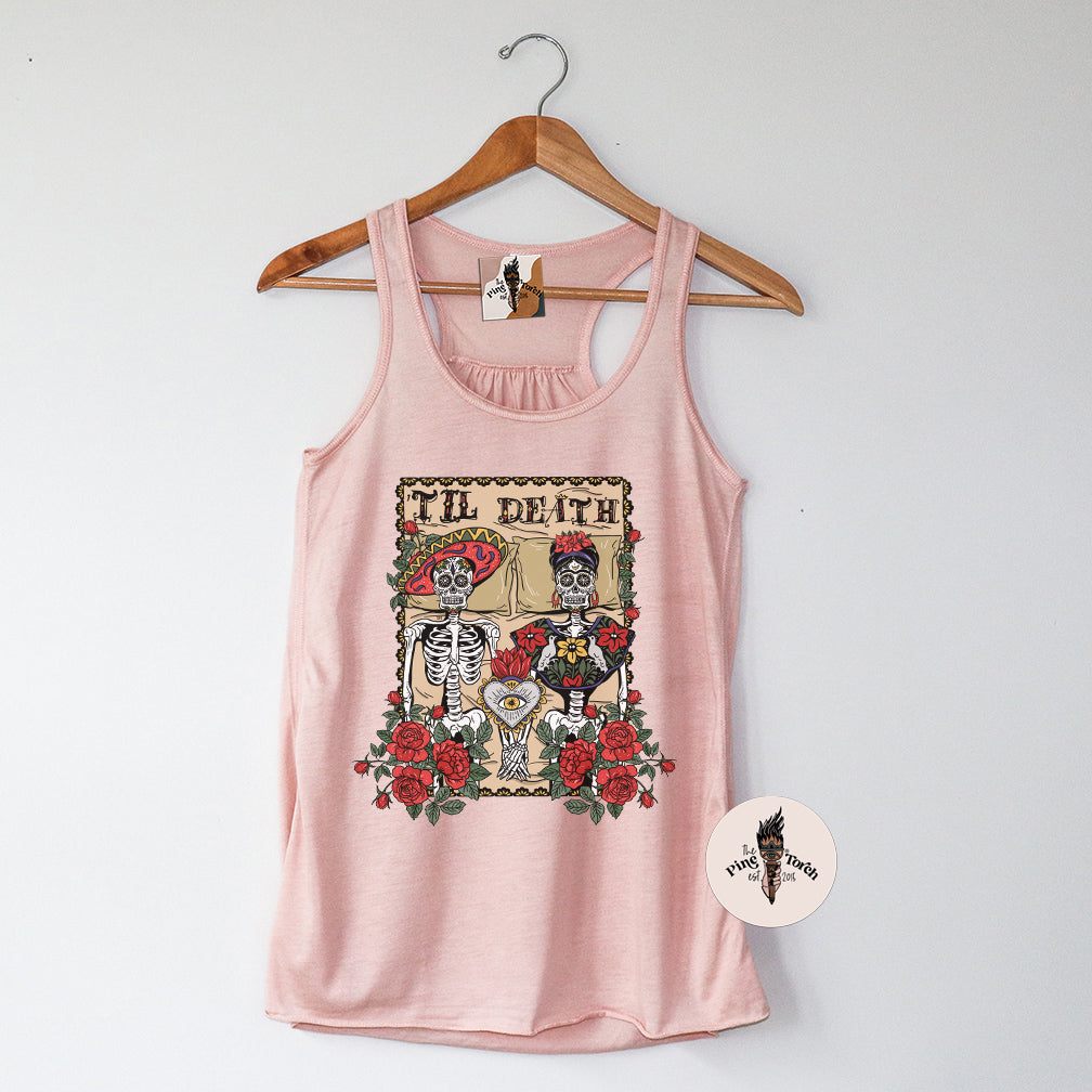'TIL DEATH // FLOWY RACERBACK TANK