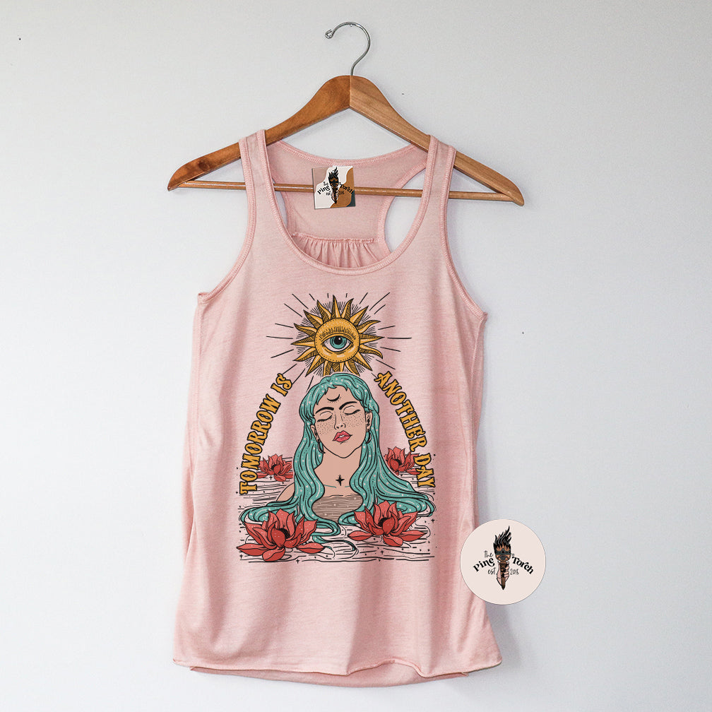 TOMORROW IS ANOTHER DAY // FLOWY RACERBACK TANK