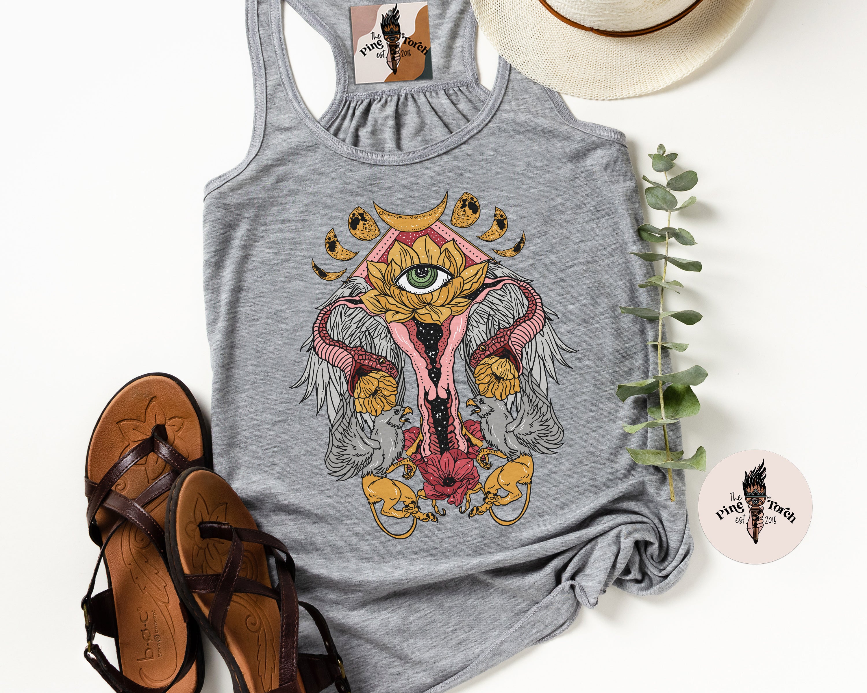 COSMIC UTERUS // FLOWY RACERBACK TANK