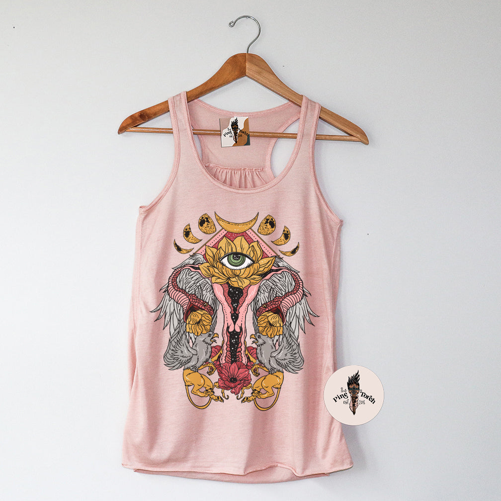 COSMIC UTERUS // FLOWY RACERBACK TANK