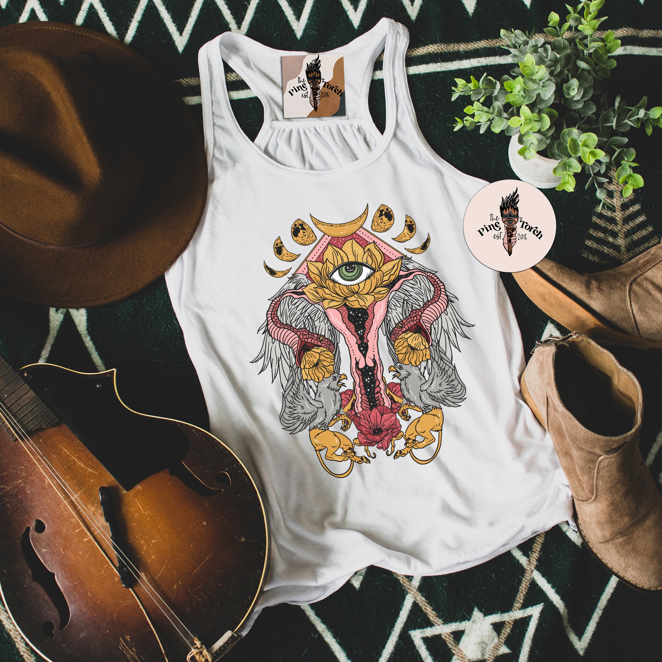 COSMIC UTERUS // FLOWY RACERBACK TANK