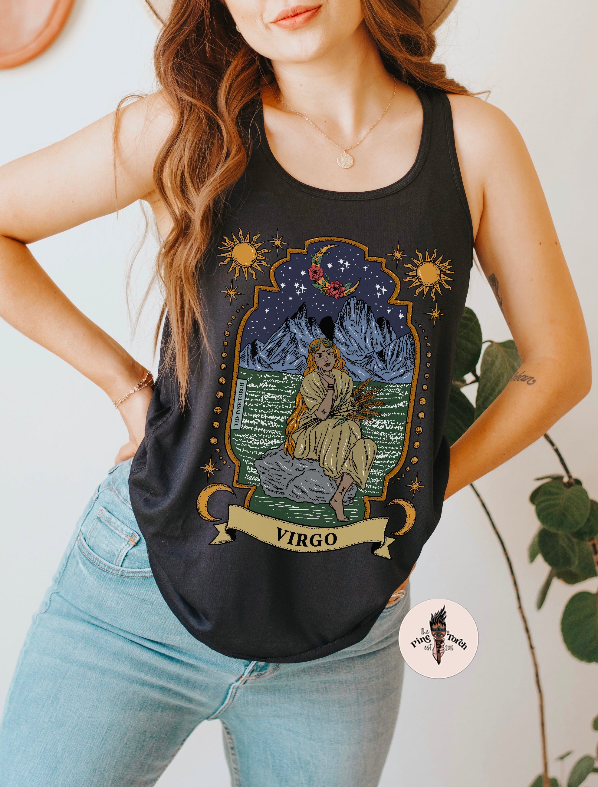 VIRGO // FLOWY RACERBACK TANK