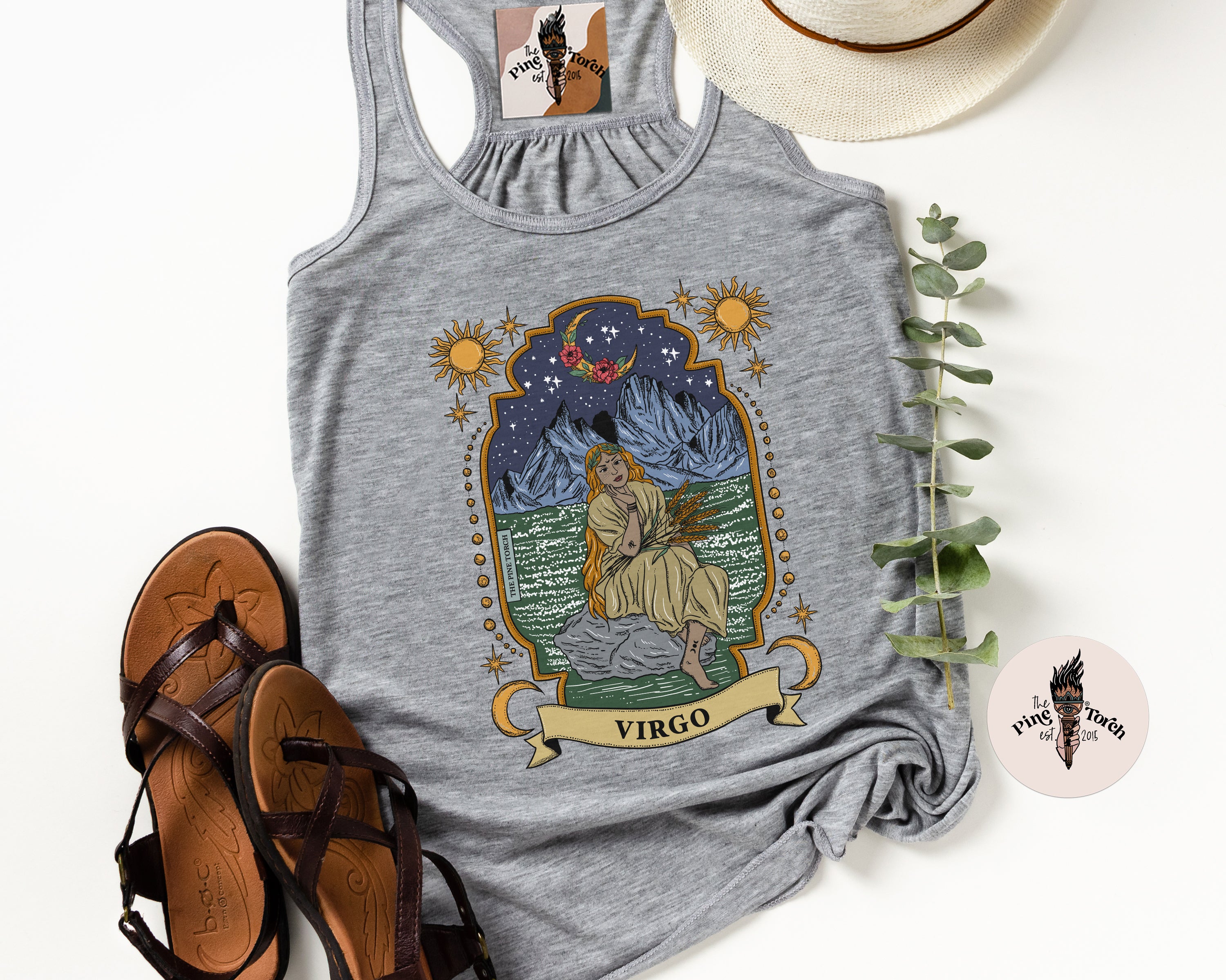 VIRGO // FLOWY RACERBACK TANK