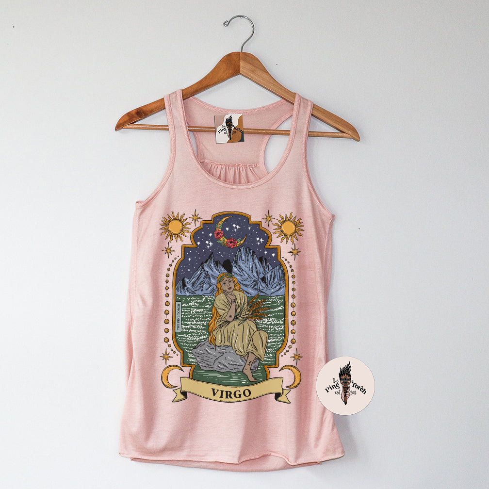 VIRGO // FLOWY RACERBACK TANK