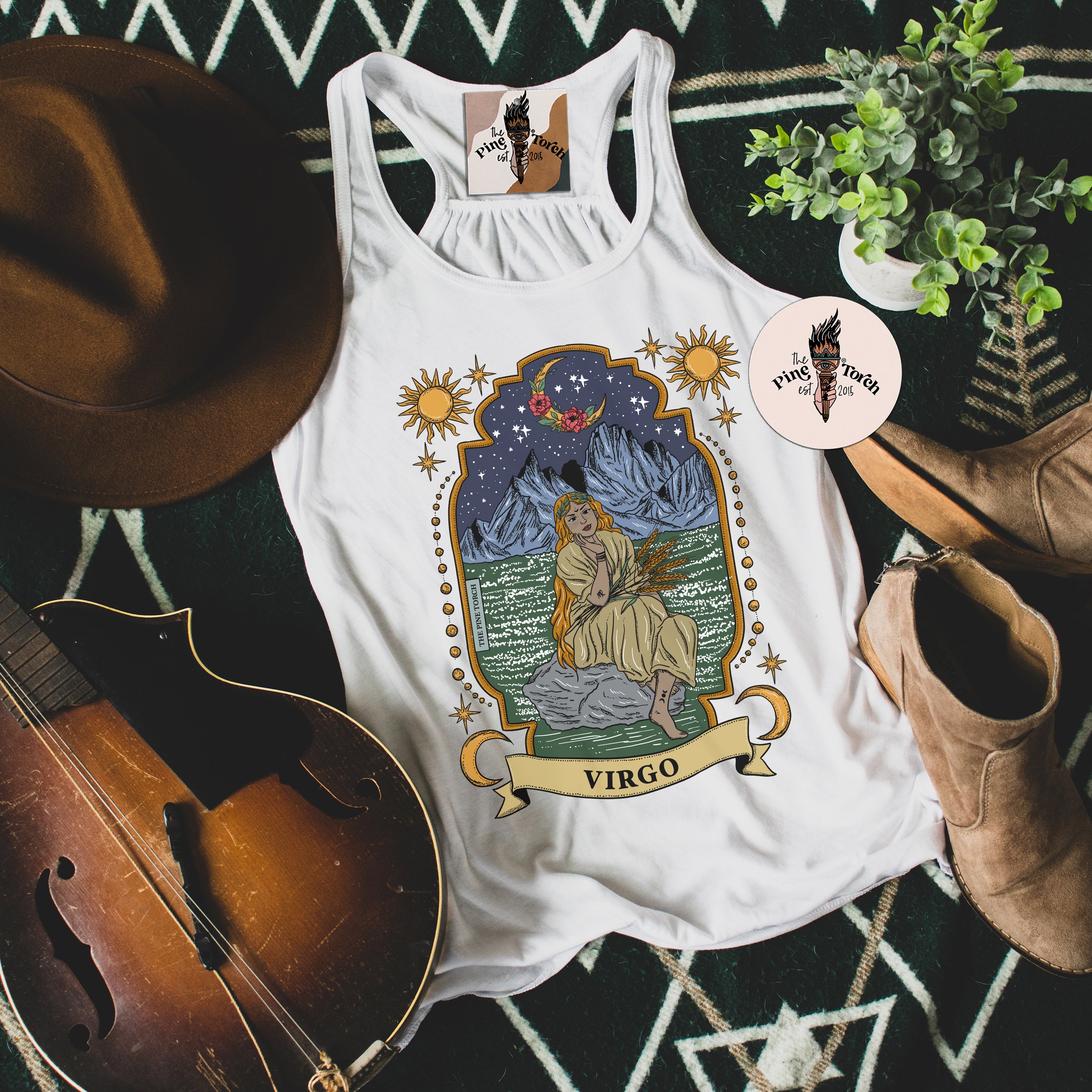 VIRGO // FLOWY RACERBACK TANK