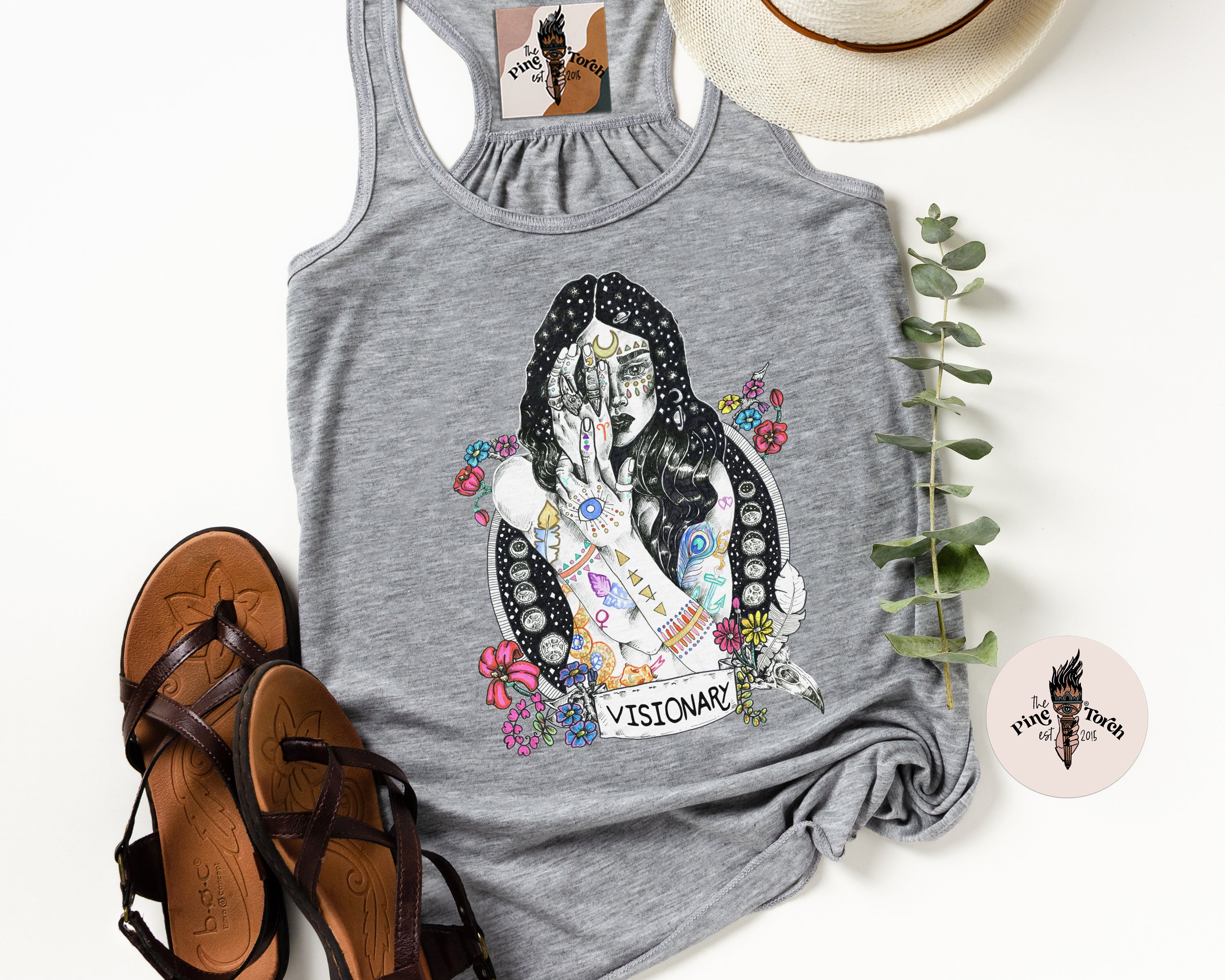 VISIONARY // FLOWY RACERBACK TANK