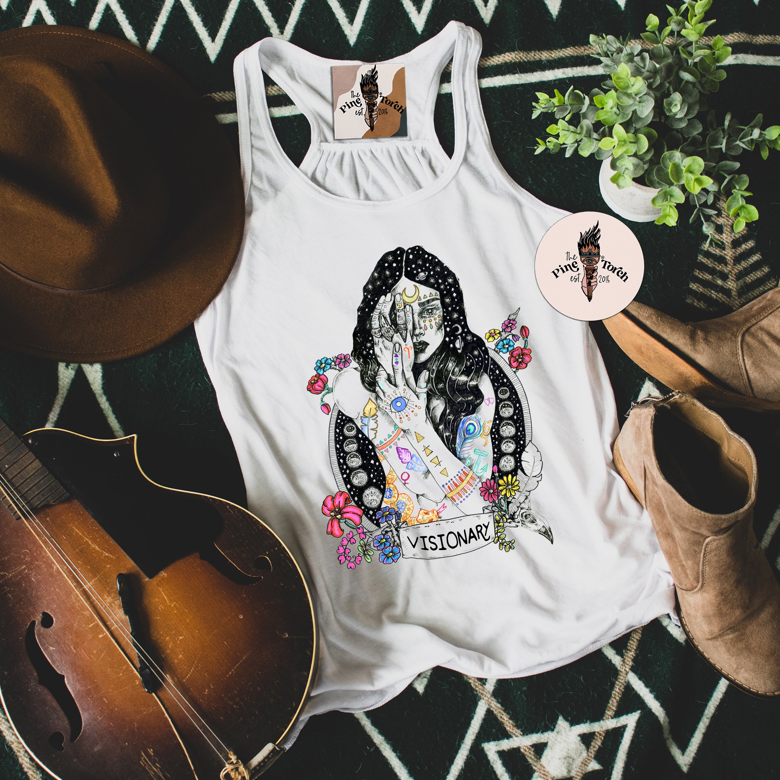 VISIONARY // FLOWY RACERBACK TANK