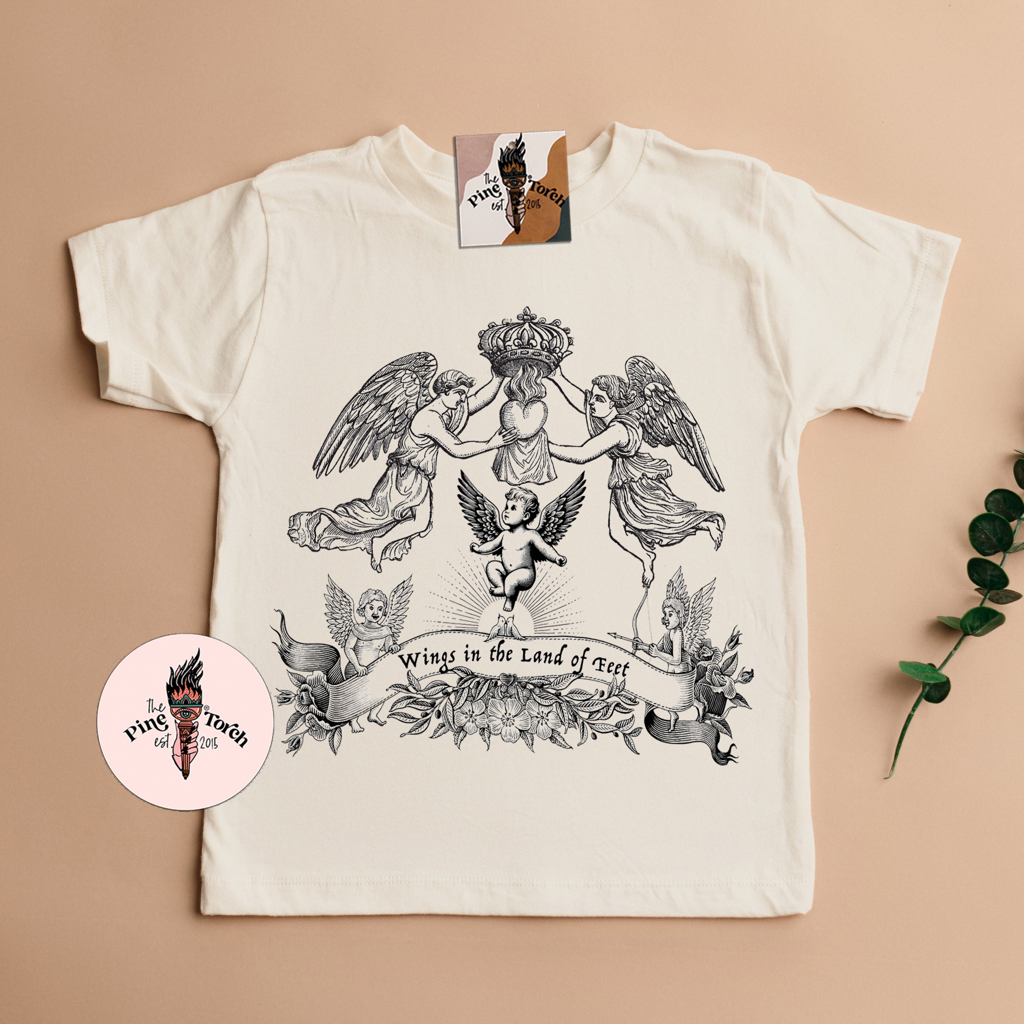 « WINGS IN THE LAND OF FEET » KIDS TEE