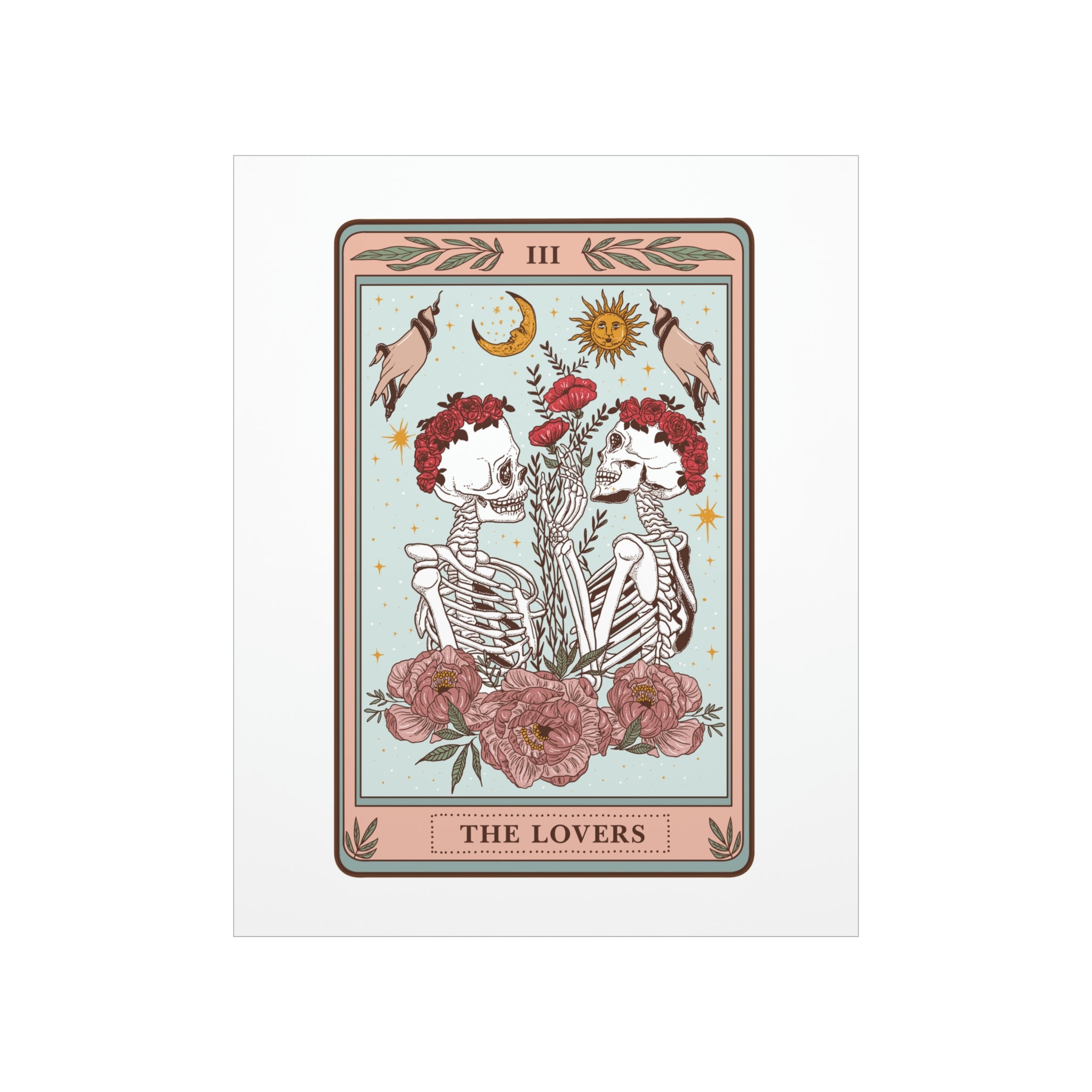 THE LOVERS (female/female) // MATTE POSTER PRINT