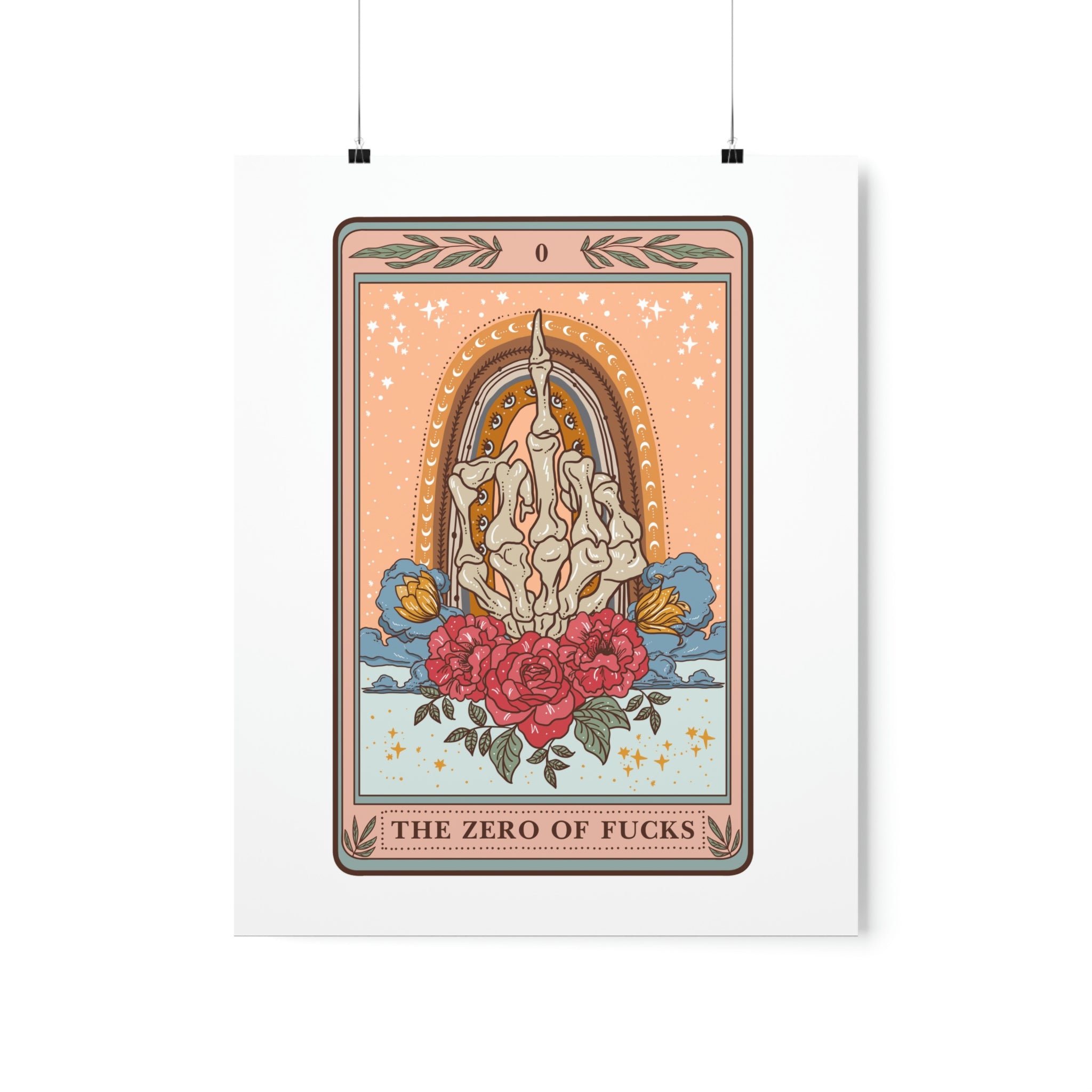 THE ZERO OF FUCKS // MATTE POSTER PRINT