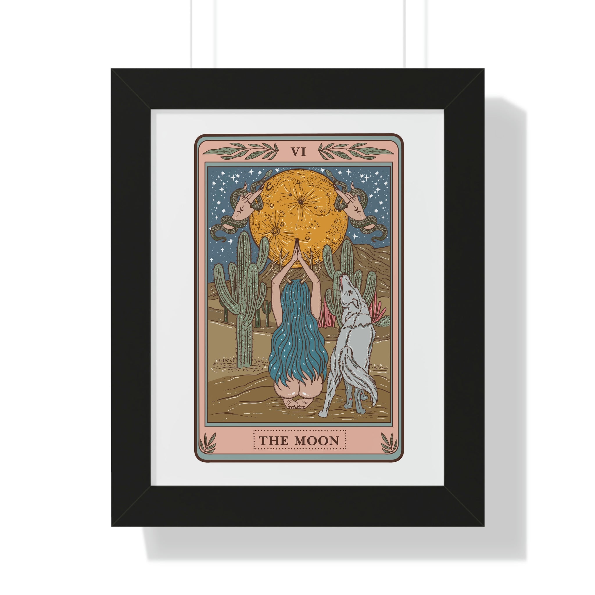 THE MOON // FRAMED POSTER PRINT
