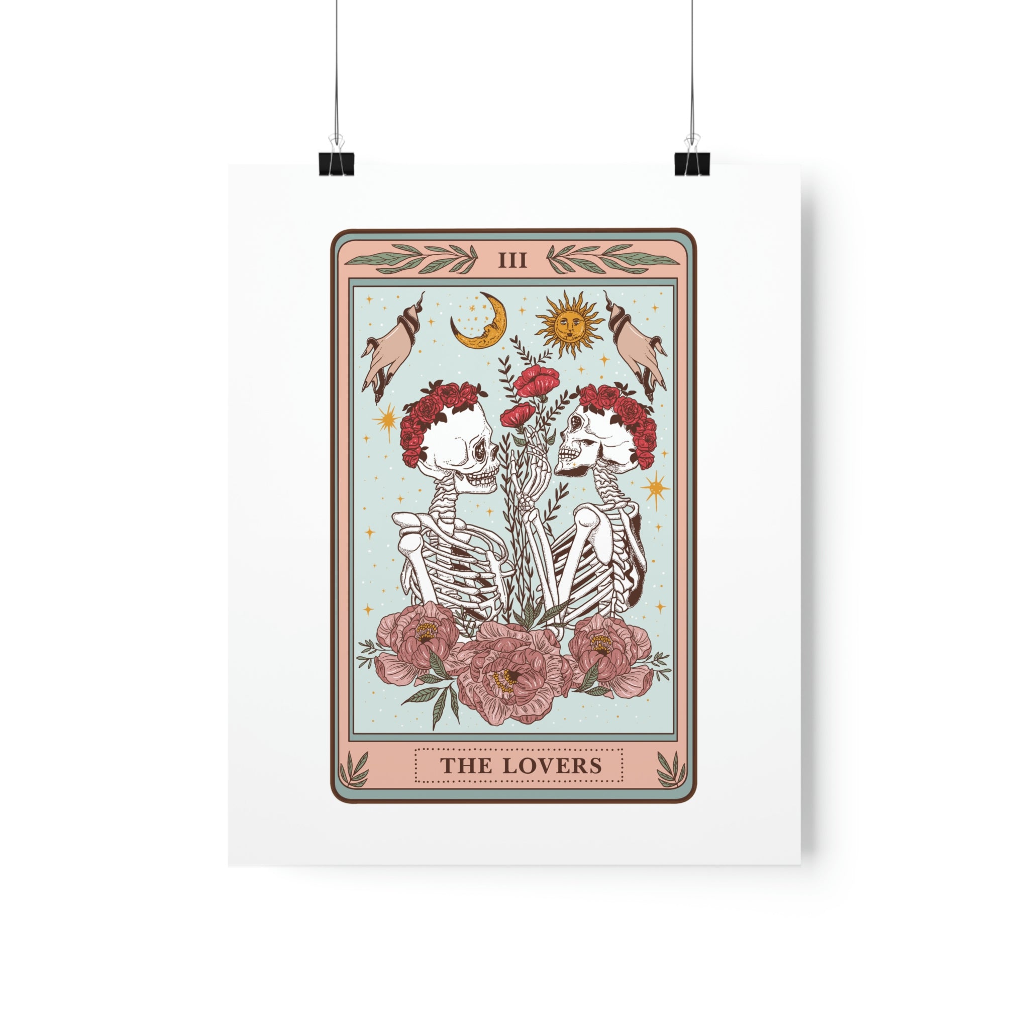 THE LOVERS (female/female) // MATTE POSTER PRINT