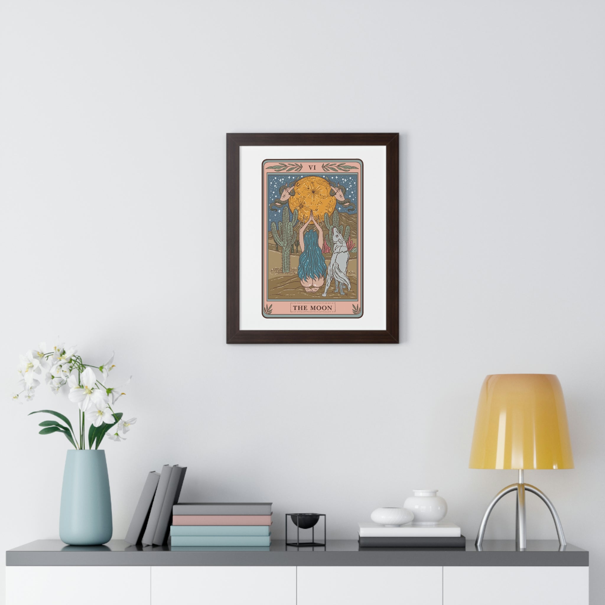 THE MOON // FRAMED POSTER PRINT