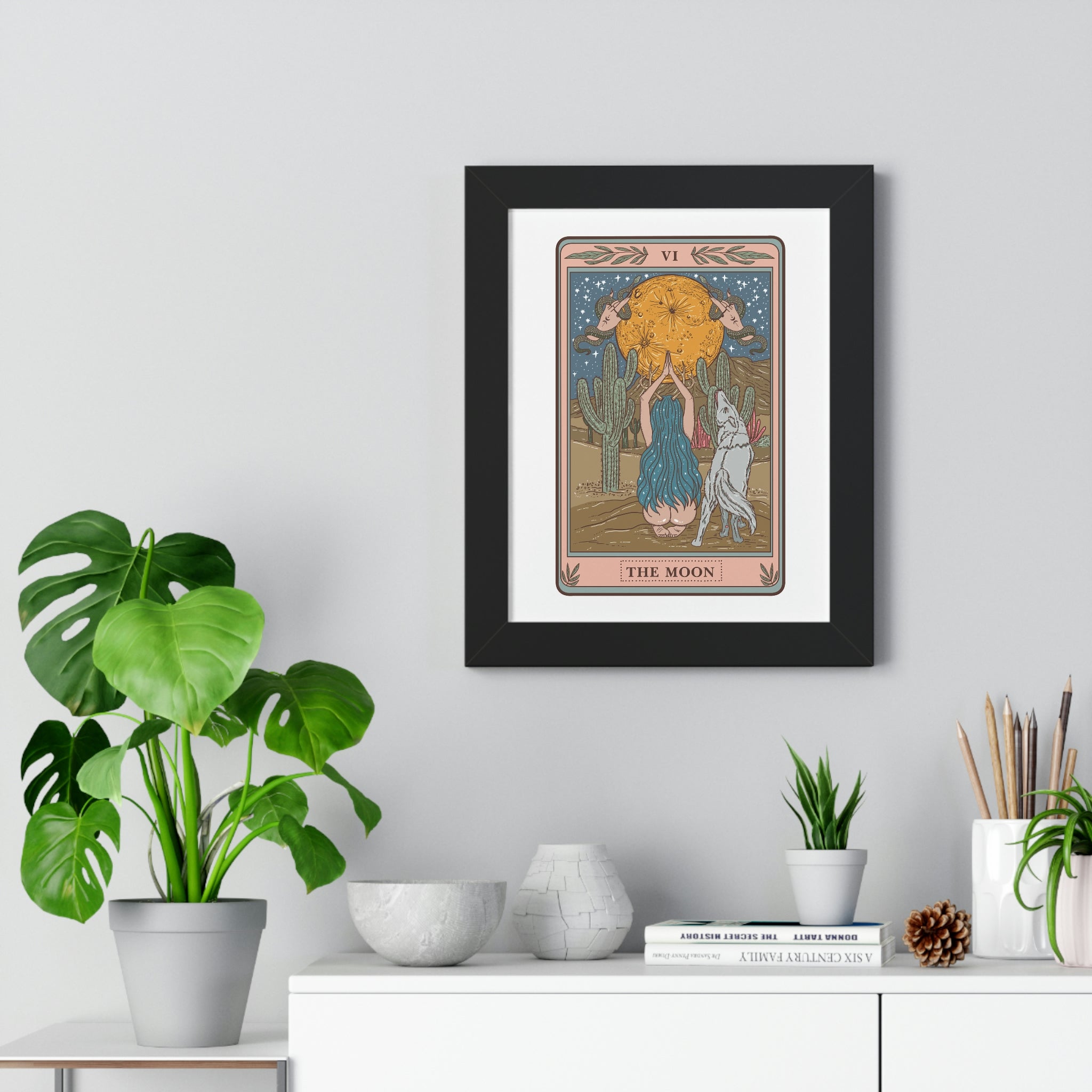 THE MOON // FRAMED POSTER PRINT