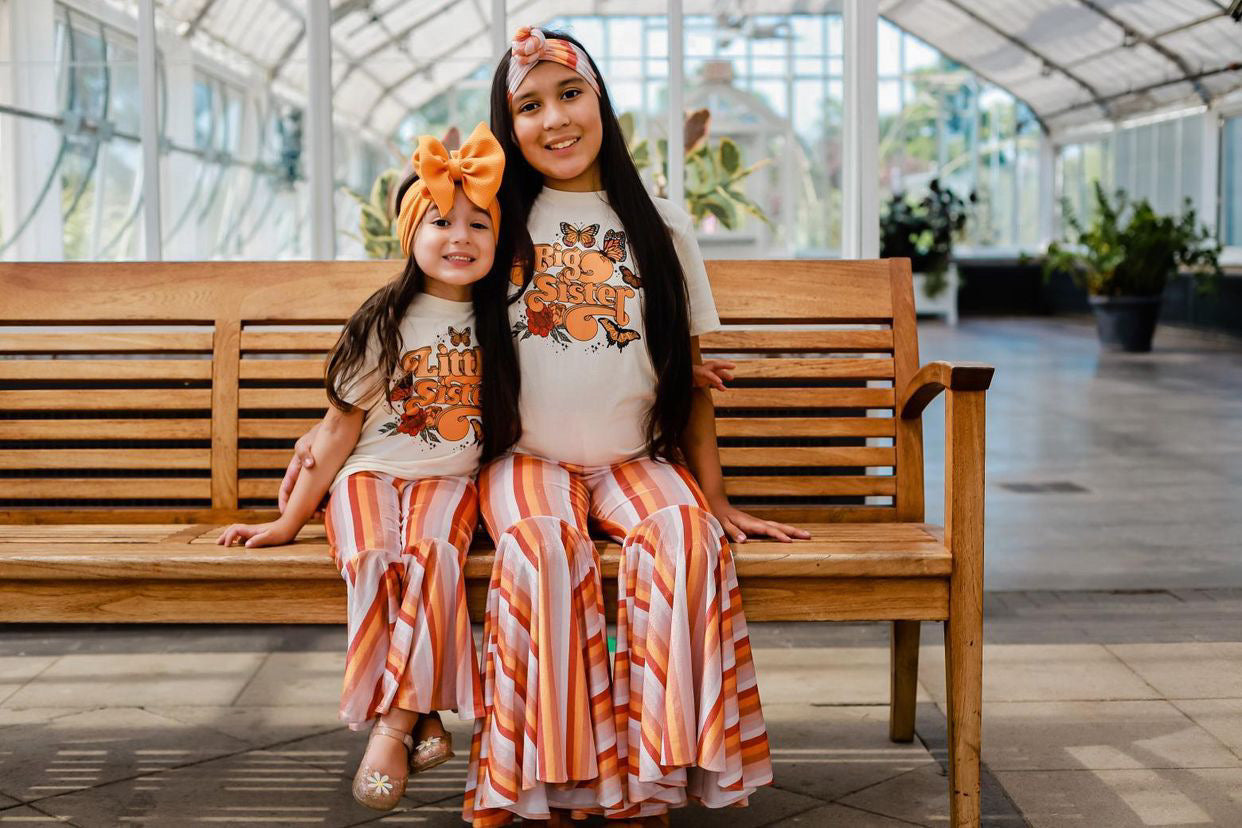« BIG SISTER + LITTLE SISTER BUTTERFLY » KID'S TEE SIBLING SET
