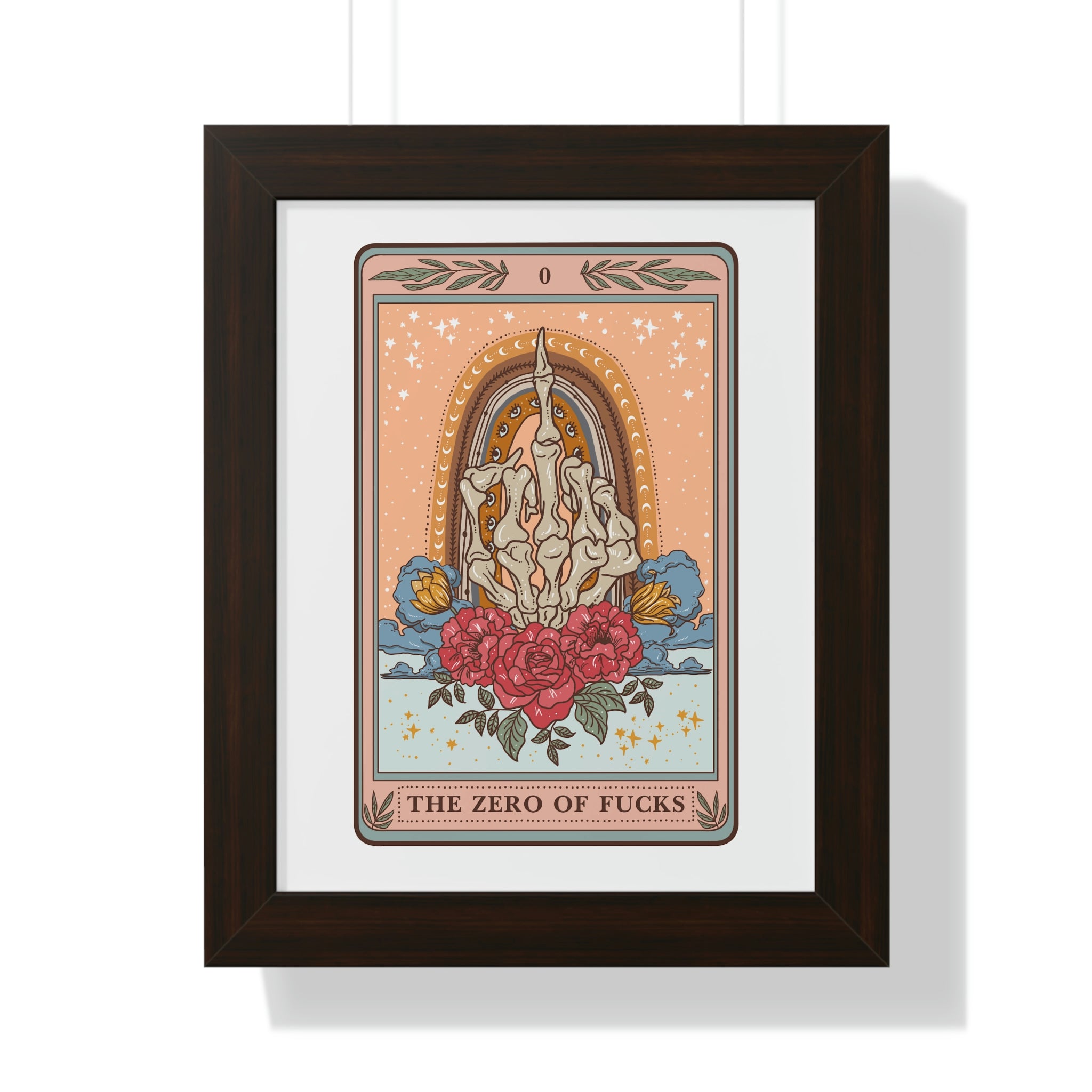 THE ZERO OF F*CKS // FRAMED POSTER PRINT